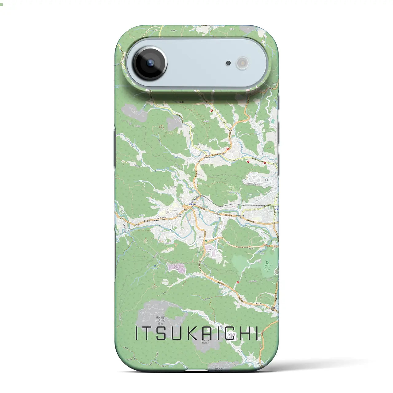 【五日市(東京都)】地図柄iPhoneケース(バックカバータイプ)