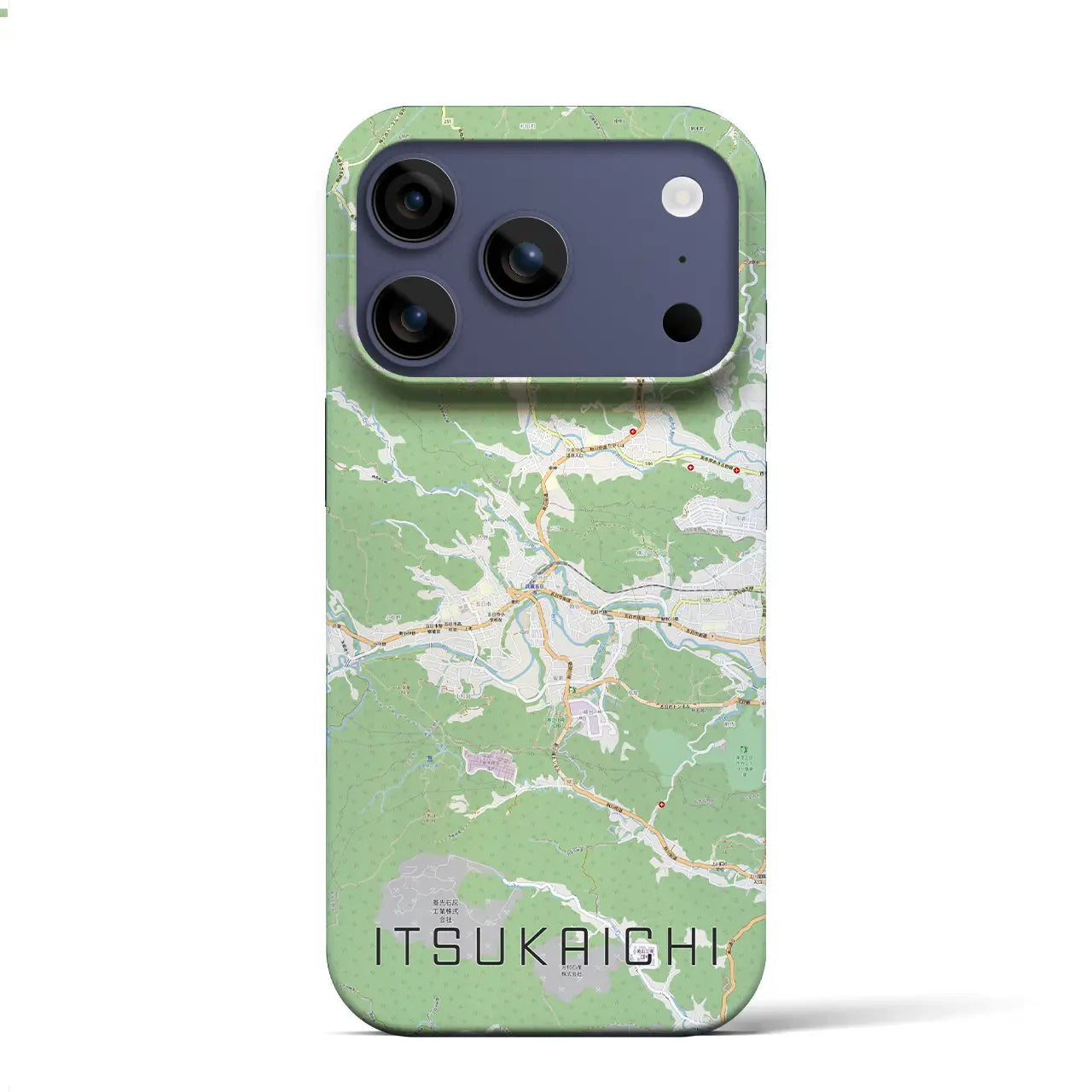 【五日市(東京都)】地図柄iPhoneケース(バックカバータイプ)