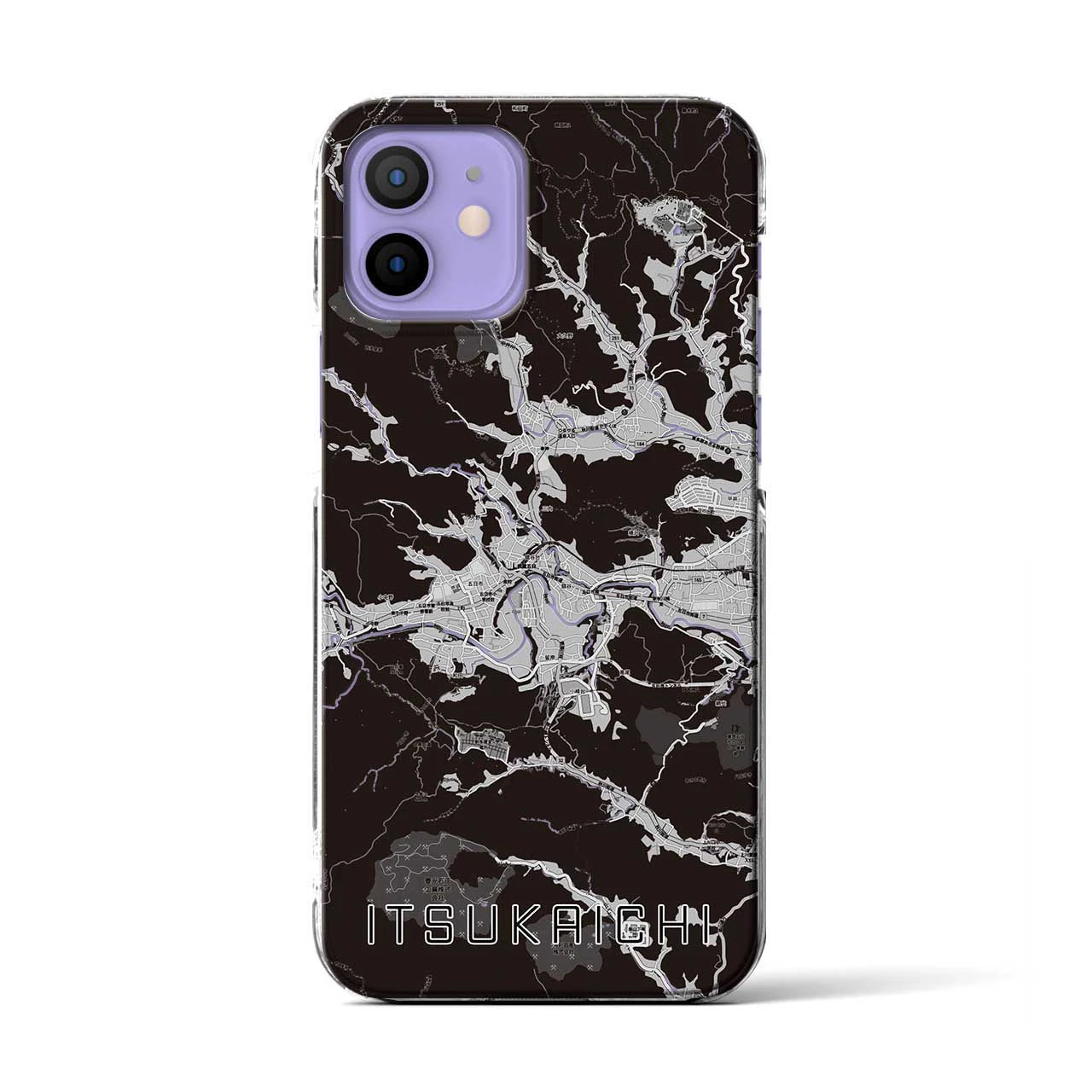 【五日市(東京都)】地図柄iPhoneケース(クリアタイプ)