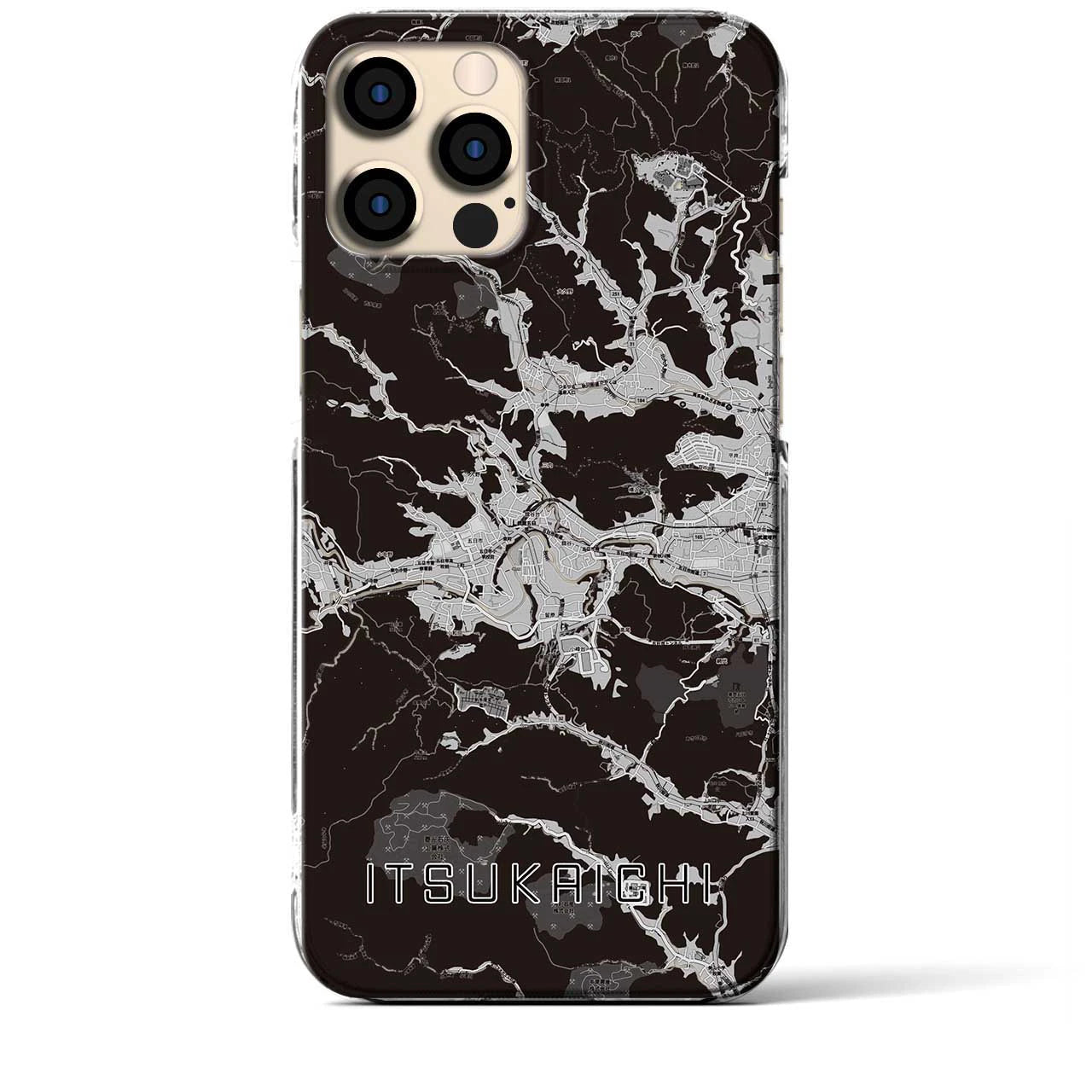 【五日市(東京都)】地図柄iPhoneケース(クリアタイプ)