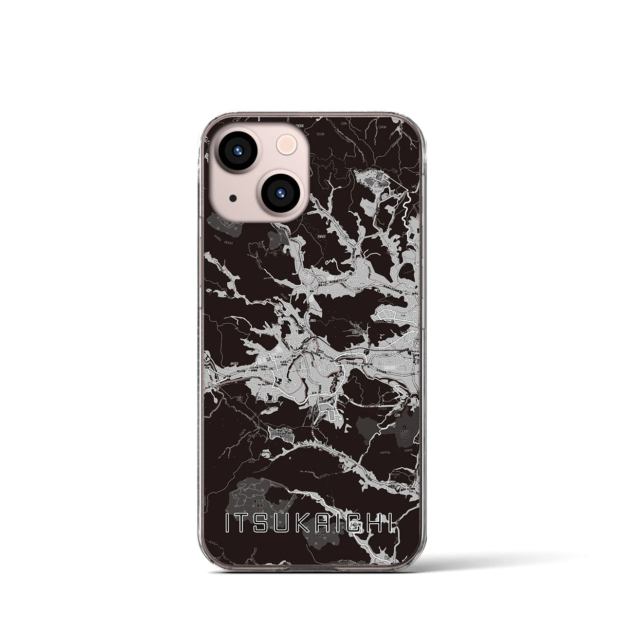 【五日市(東京都)】地図柄iPhoneケース(クリアタイプ)