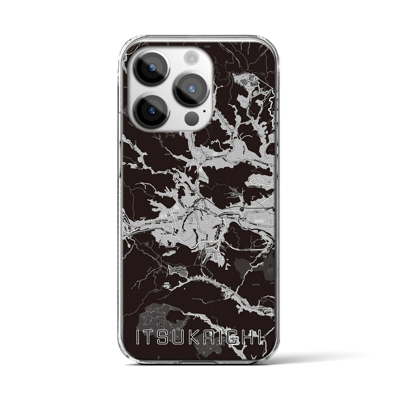 【五日市(東京都)】地図柄iPhoneケース(クリアタイプ)