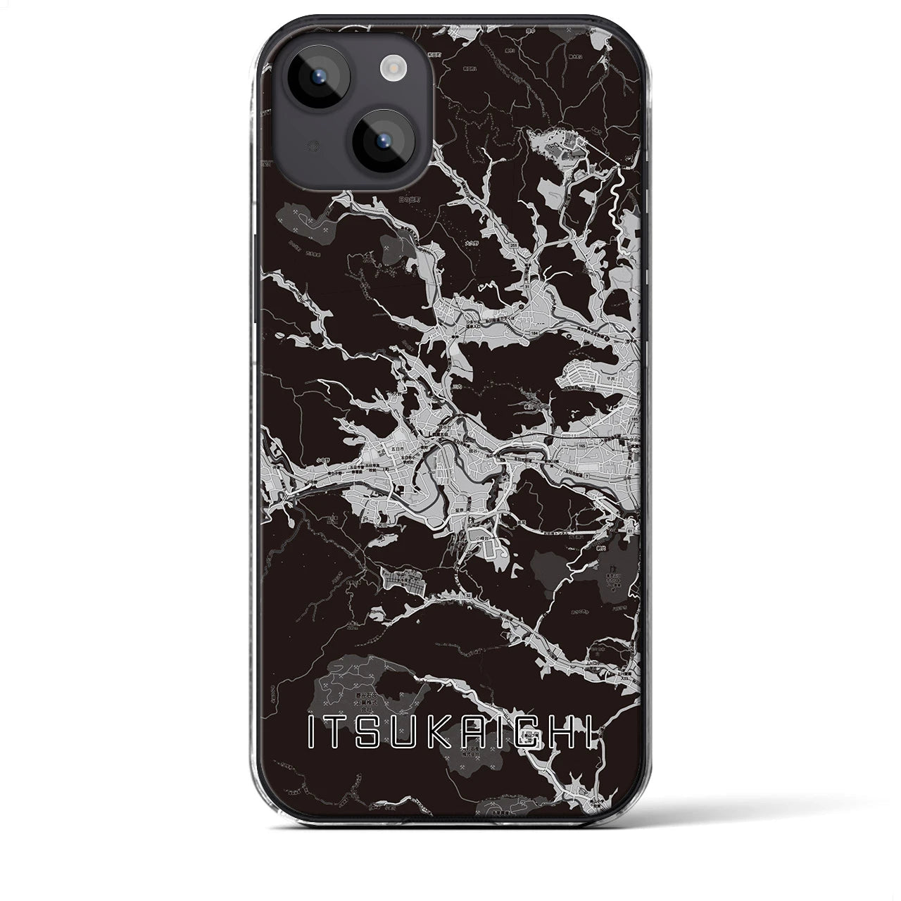 【五日市(東京都)】地図柄iPhoneケース(クリアタイプ)