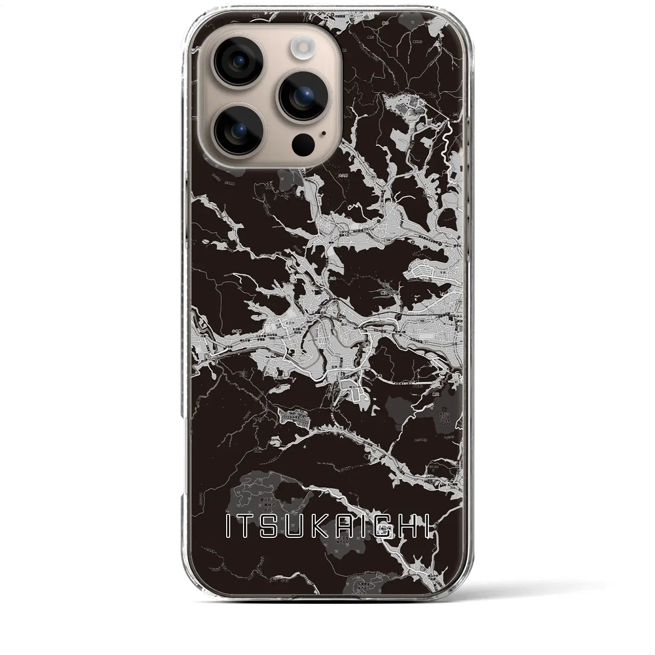 【五日市(東京都)】地図柄iPhoneケース(クリアタイプ)