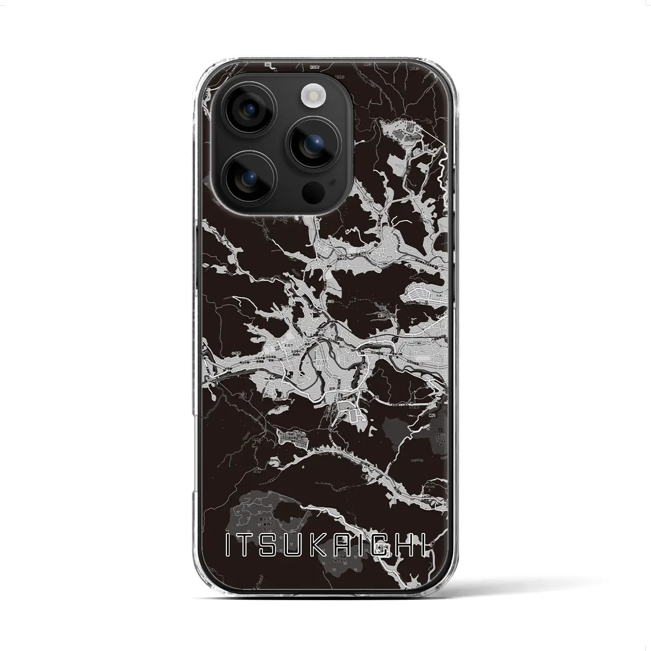 【五日市(東京都)】地図柄iPhoneケース(クリアタイプ)