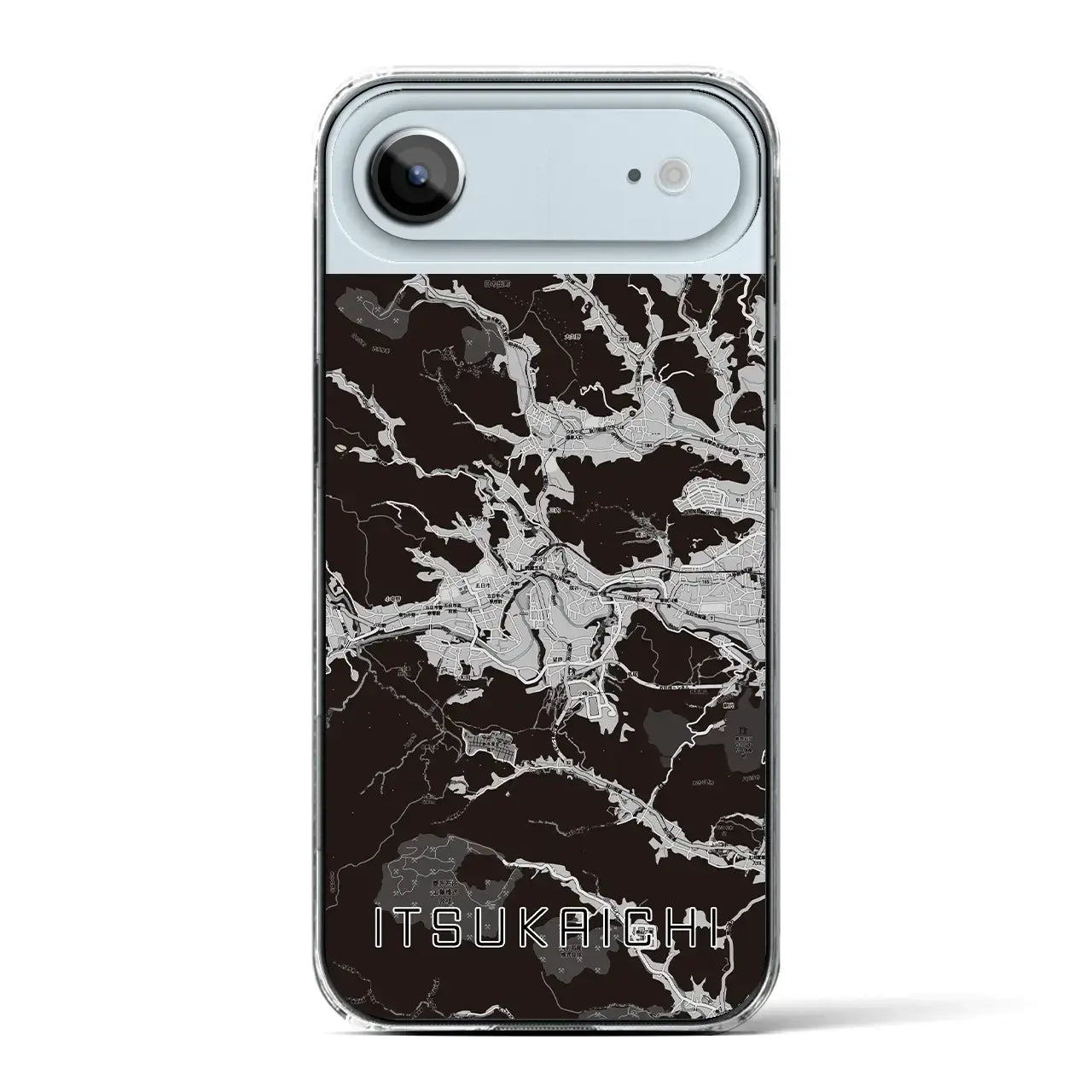 【五日市(東京都)】地図柄iPhoneケース(クリアタイプ)