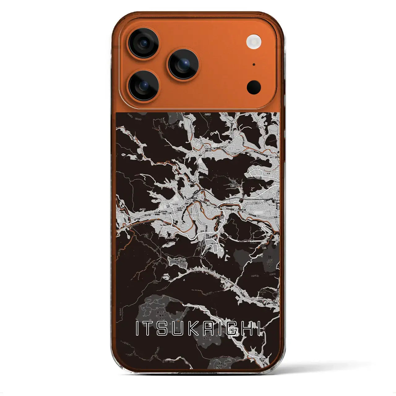 【五日市(東京都)】地図柄iPhoneケース(クリアタイプ)