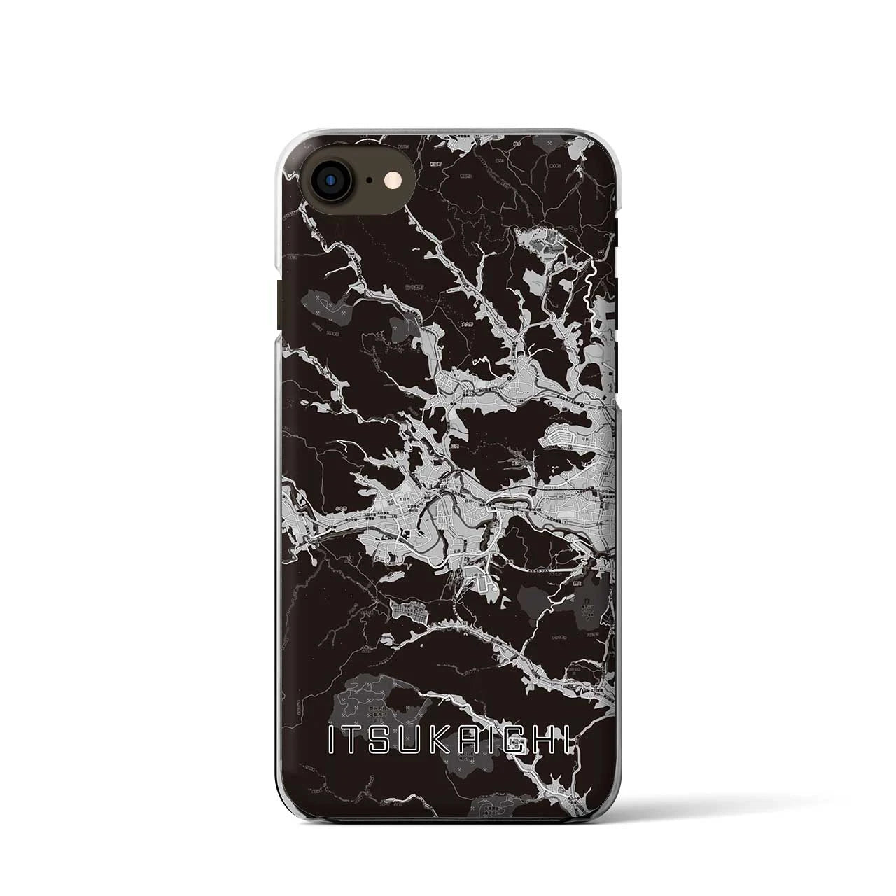 【五日市(東京都)】地図柄iPhoneケース(クリアタイプ)