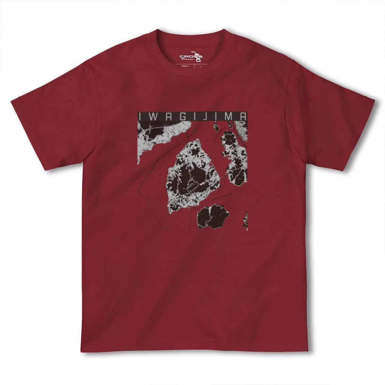 【岩城島(愛媛県)】地図柄ヘビーウェイトTシャツ