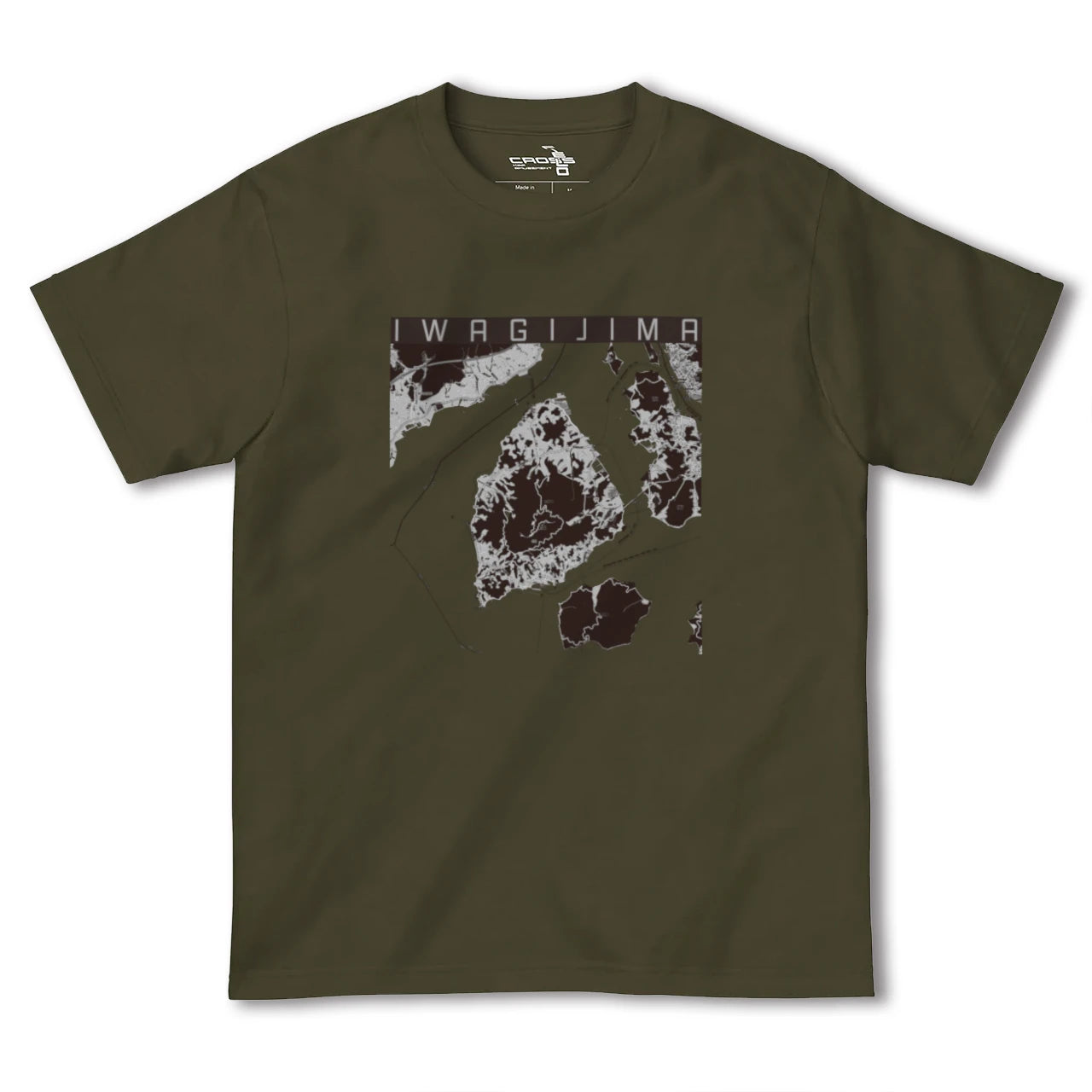【岩城島(愛媛県)】地図柄ヘビーウェイトTシャツ
