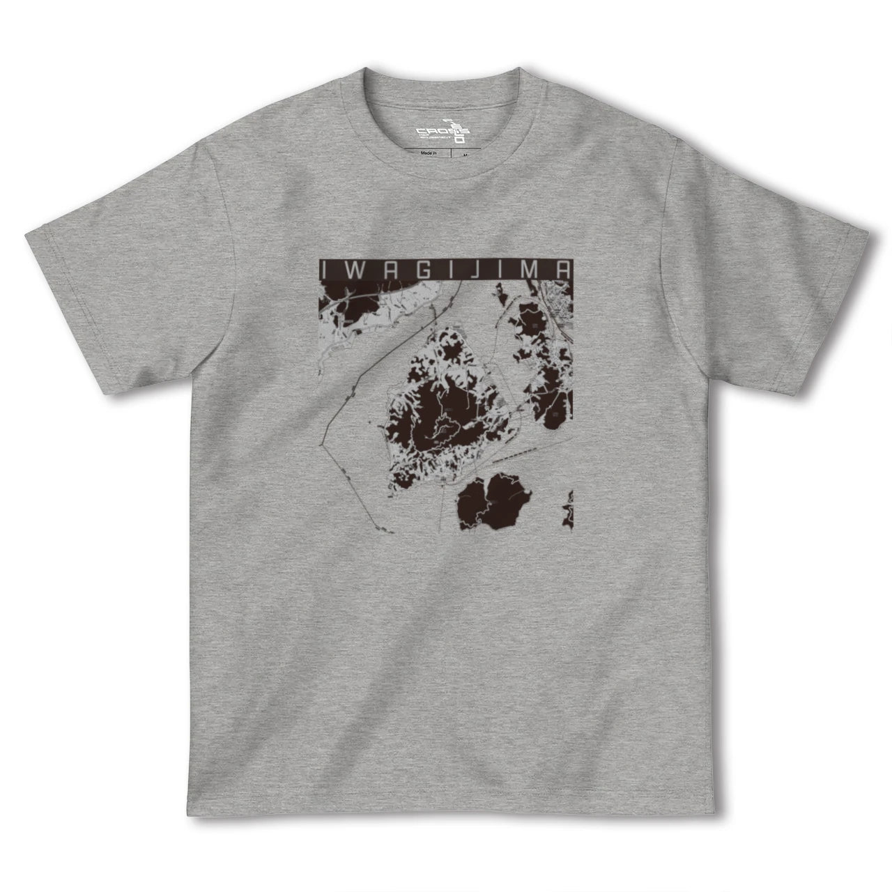 【岩城島(愛媛県)】地図柄ヘビーウェイトTシャツ