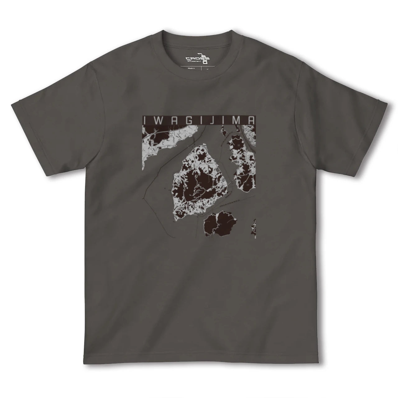 【岩城島(愛媛県)】地図柄ヘビーウェイトTシャツ