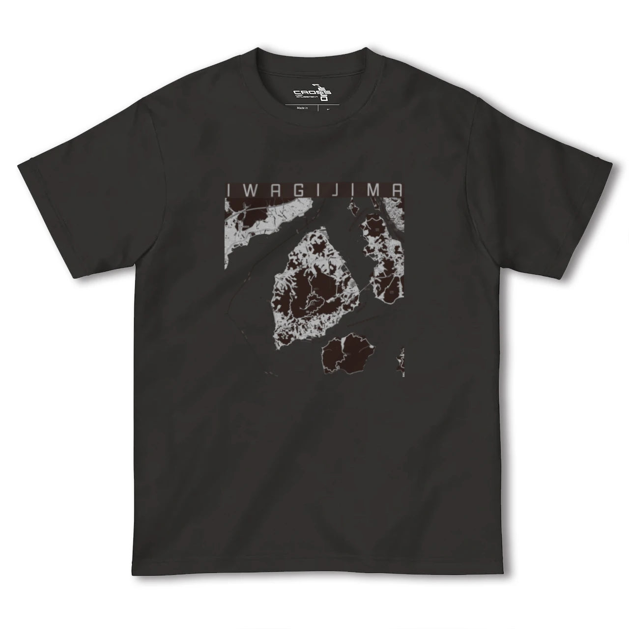 【岩城島(愛媛県)】地図柄ヘビーウェイトTシャツ