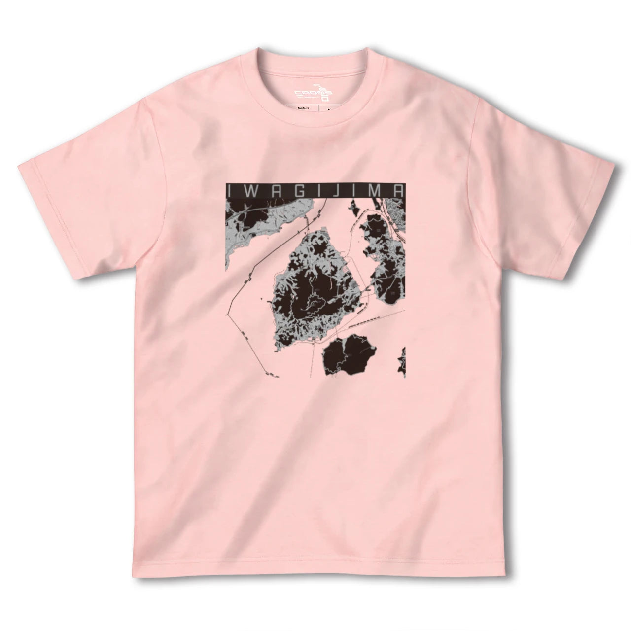 【岩城島(愛媛県)】地図柄ヘビーウェイトTシャツ