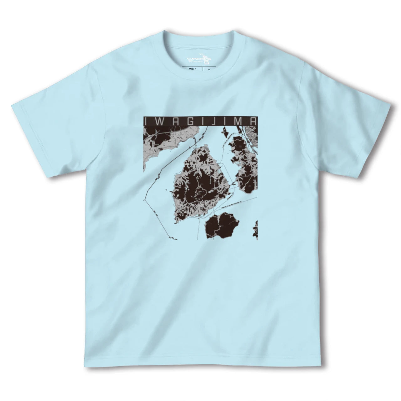 【岩城島(愛媛県)】地図柄ヘビーウェイトTシャツ