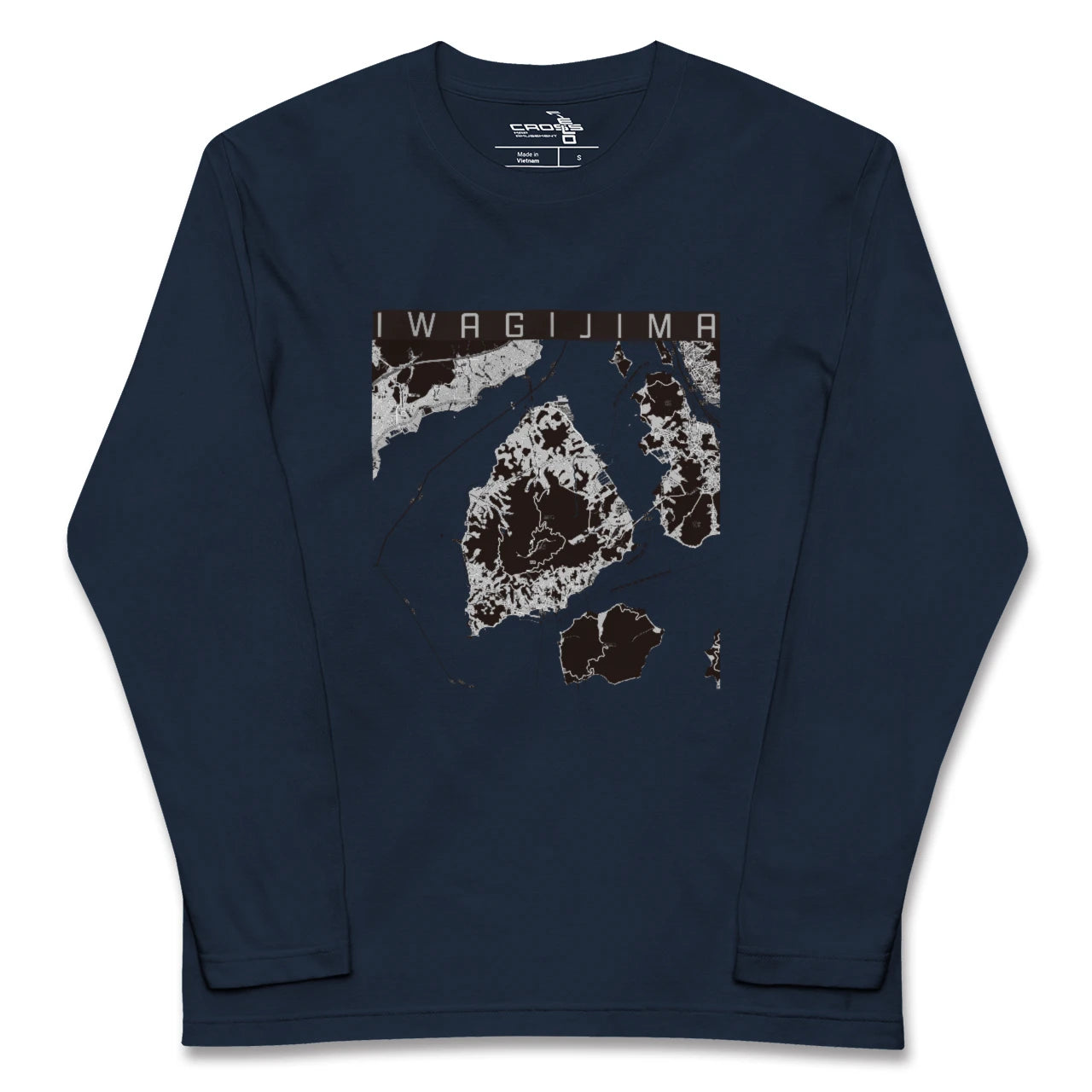 【岩城島(愛媛県)】地図柄ロングスリーブTシャツ