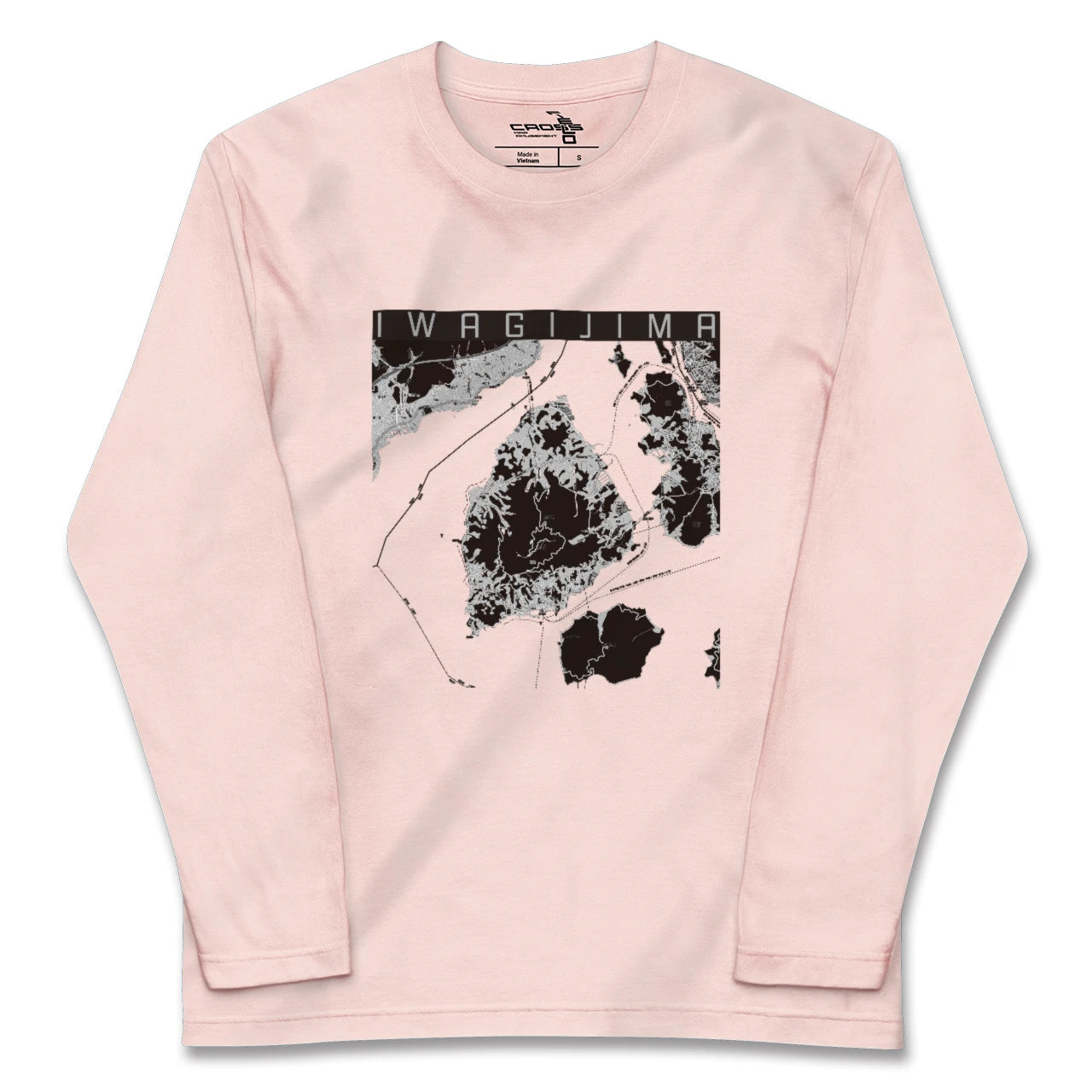 【岩城島(愛媛県)】地図柄ロングスリーブTシャツ