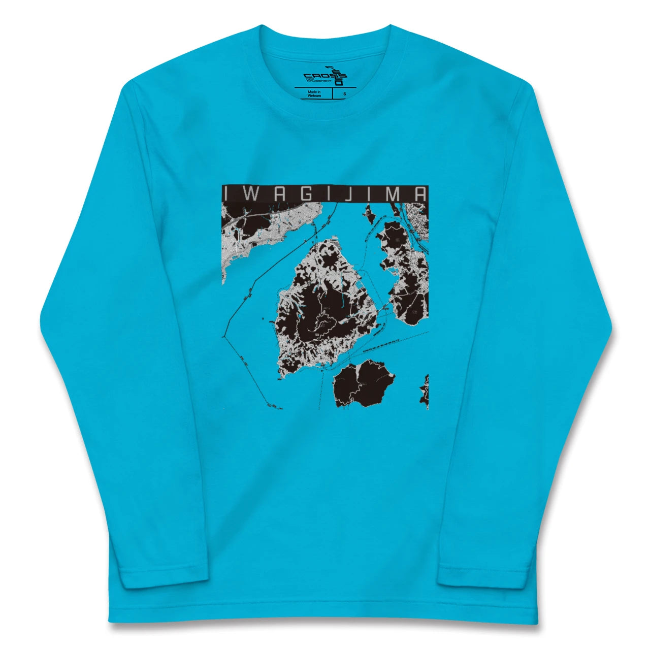 【岩城島(愛媛県)】地図柄ロングスリーブTシャツ