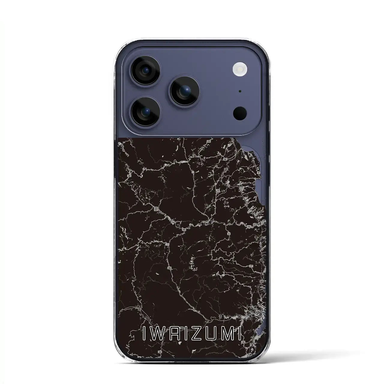 【岩泉(岩手県)】地図柄iPhoneケース(クリアタイプ)