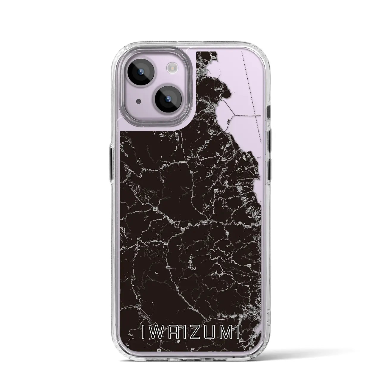 【岩泉(岩手県)】地図柄iPhoneケース(MagSafeタイプ)
