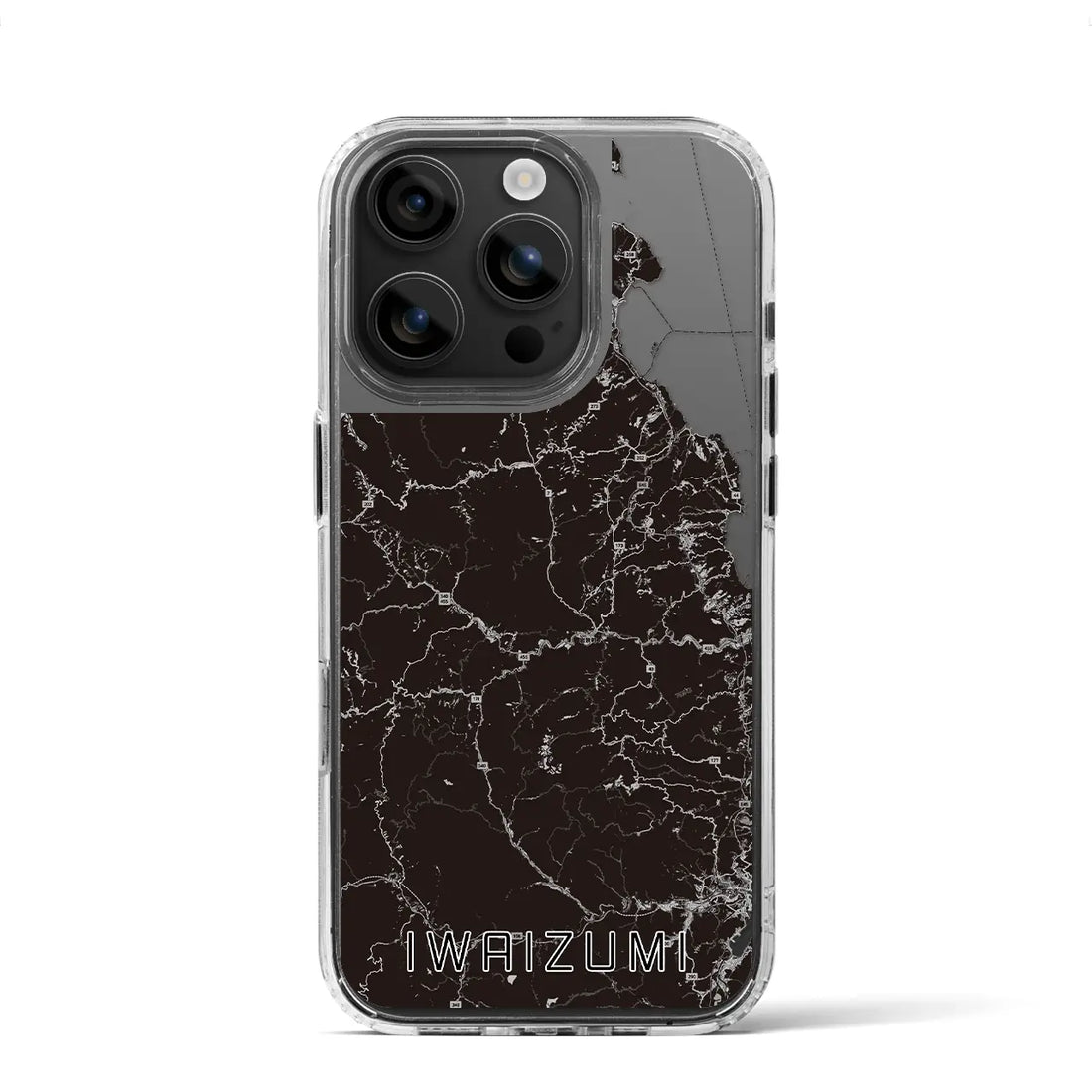 【岩泉(岩手県)】地図柄iPhoneケース(MagSafeタイプ)