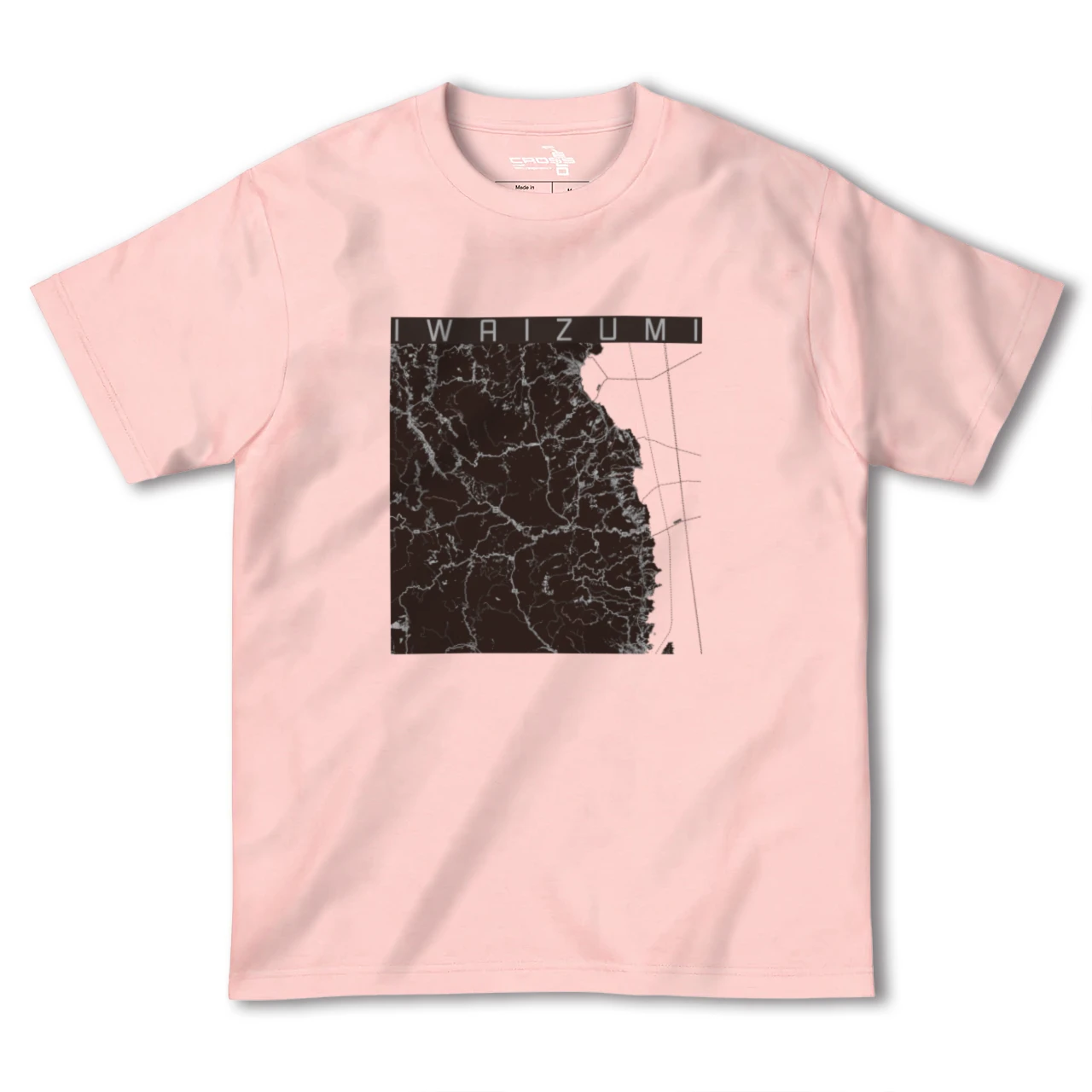 【岩泉(岩手県)】地図柄ヘビーウェイトTシャツ
