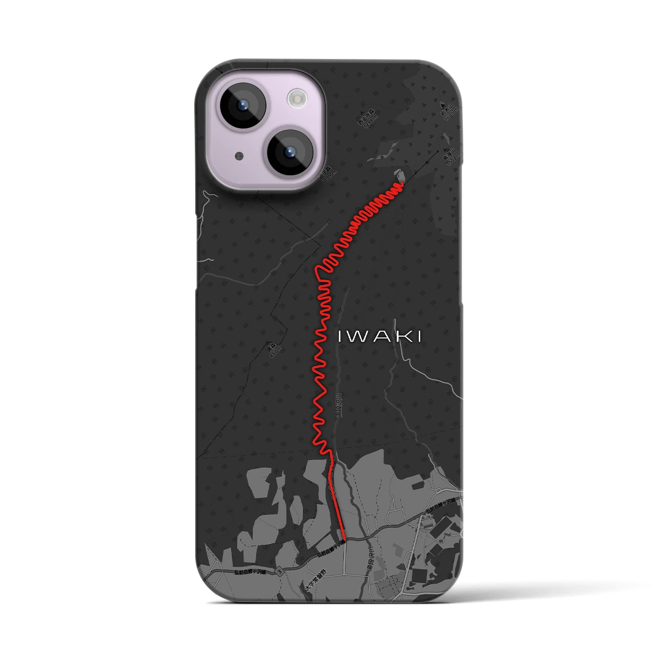 【岩木(青森県)】スカイラインiPhoneケース(バックカバータイプ)