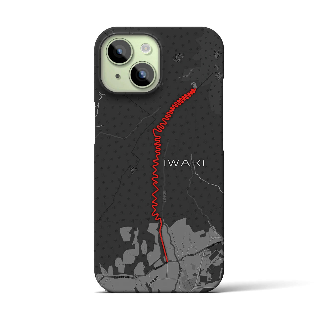 【岩木(青森県)】スカイラインiPhoneケース(バックカバータイプ)