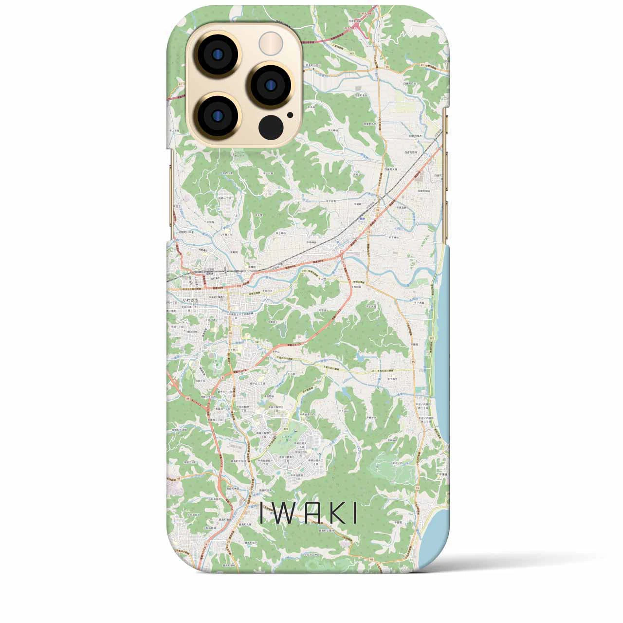 【いわき(福島県)】地図柄iPhoneケース(バックカバータイプ)