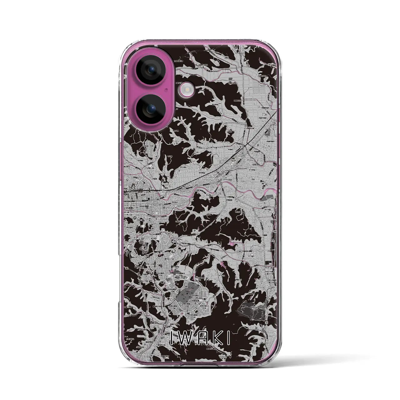 【いわき(福島県)】地図柄iPhoneケース(クリアタイプ)