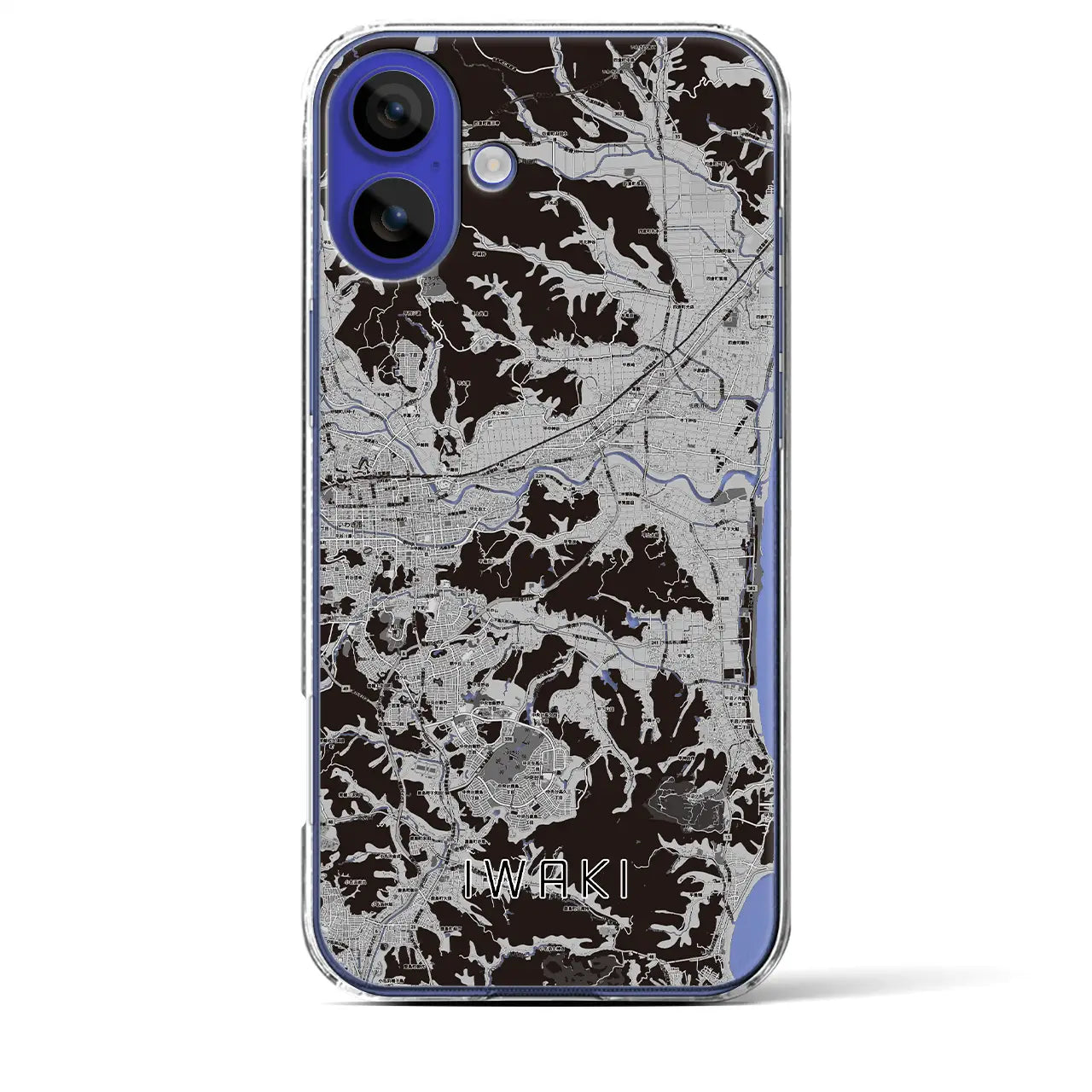 【いわき(福島県)】地図柄iPhoneケース(クリアタイプ)