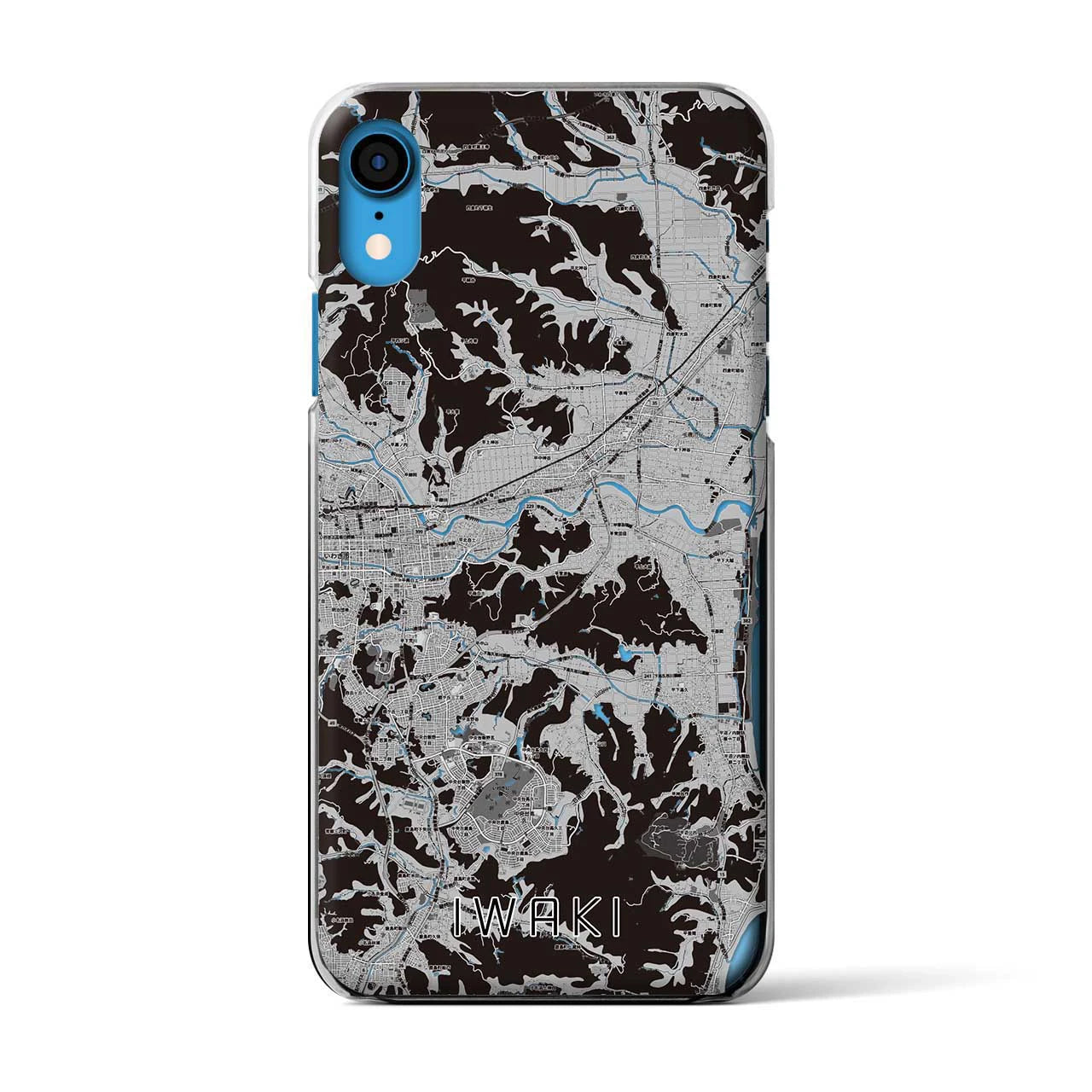 【いわき(福島県)】地図柄iPhoneケース(クリアタイプ)