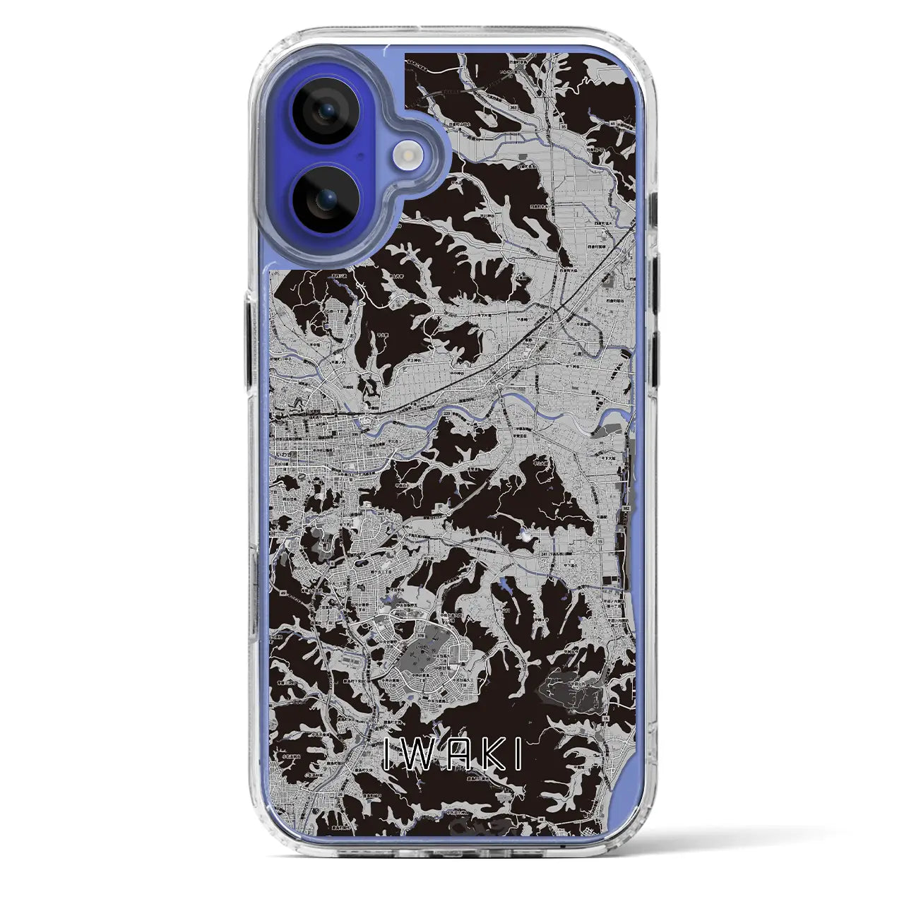 【いわき(福島県)】地図柄iPhoneケース(MagSafeタイプ)