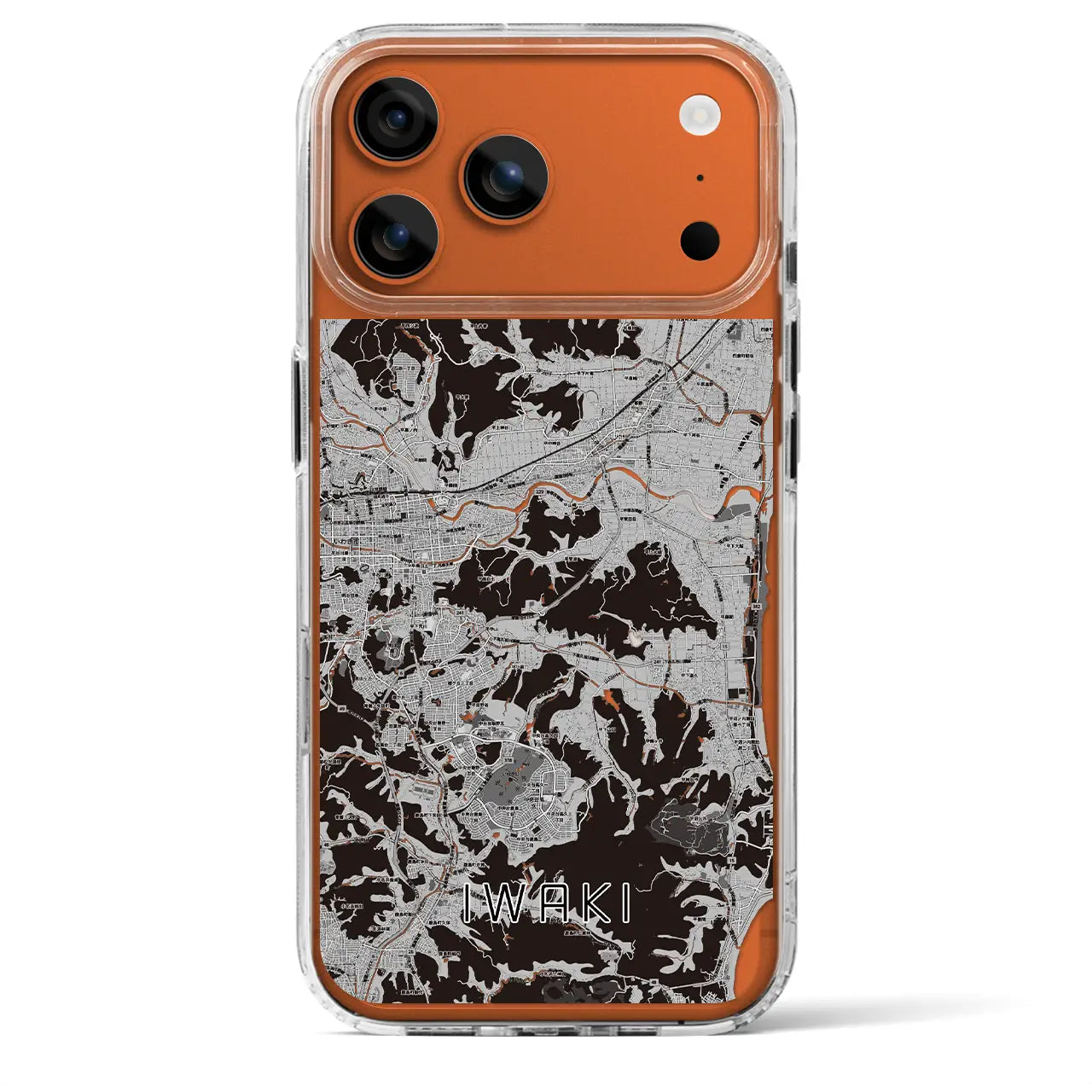 【いわき(福島県)】地図柄iPhoneケース(MagSafeタイプ)