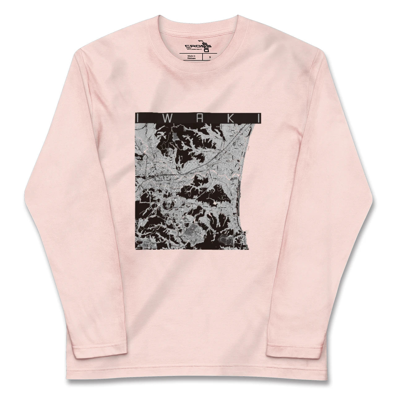 【いわき(福島県)】地図柄ロングスリーブTシャツ