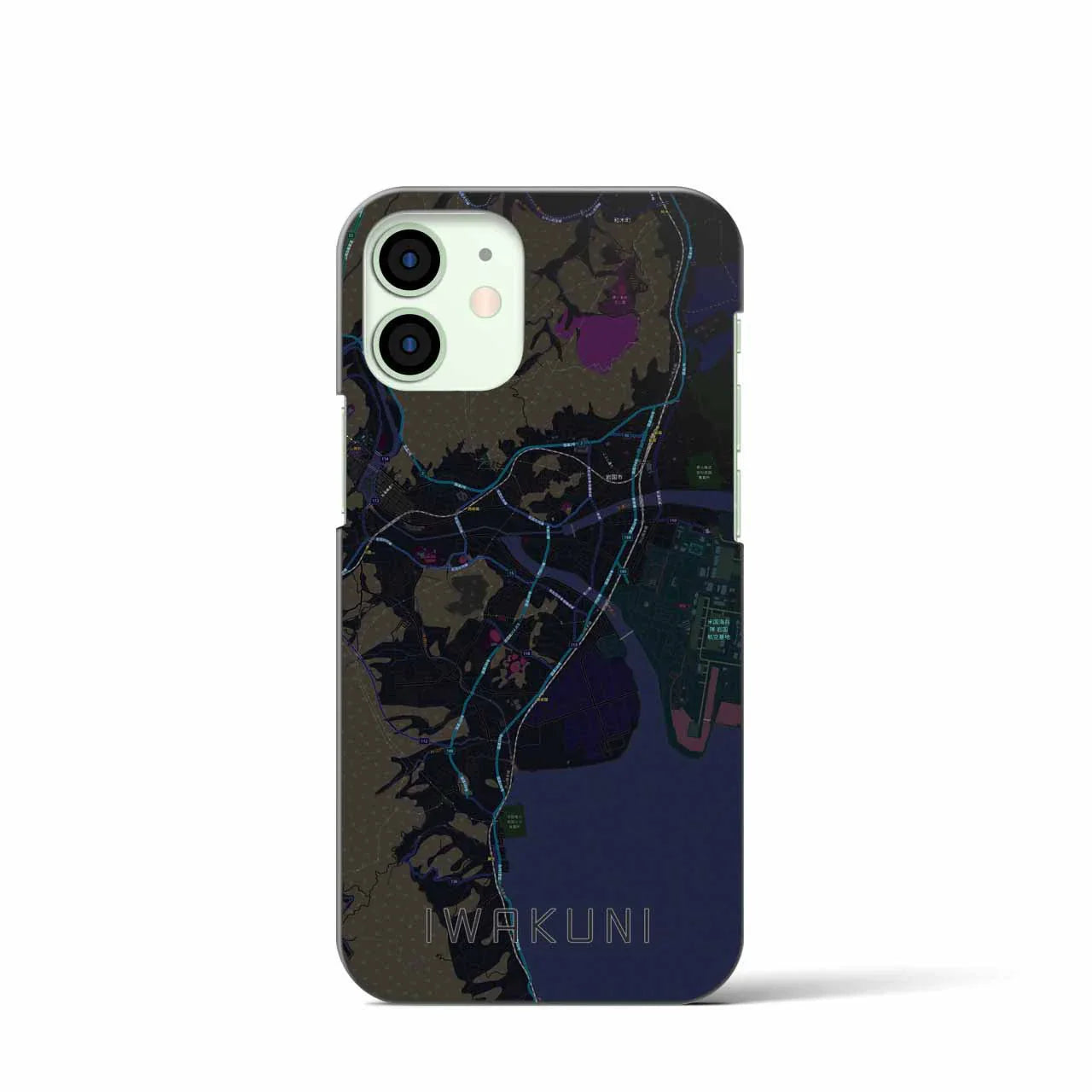 【岩国(山口県)】地図柄iPhoneケース(バックカバータイプ)