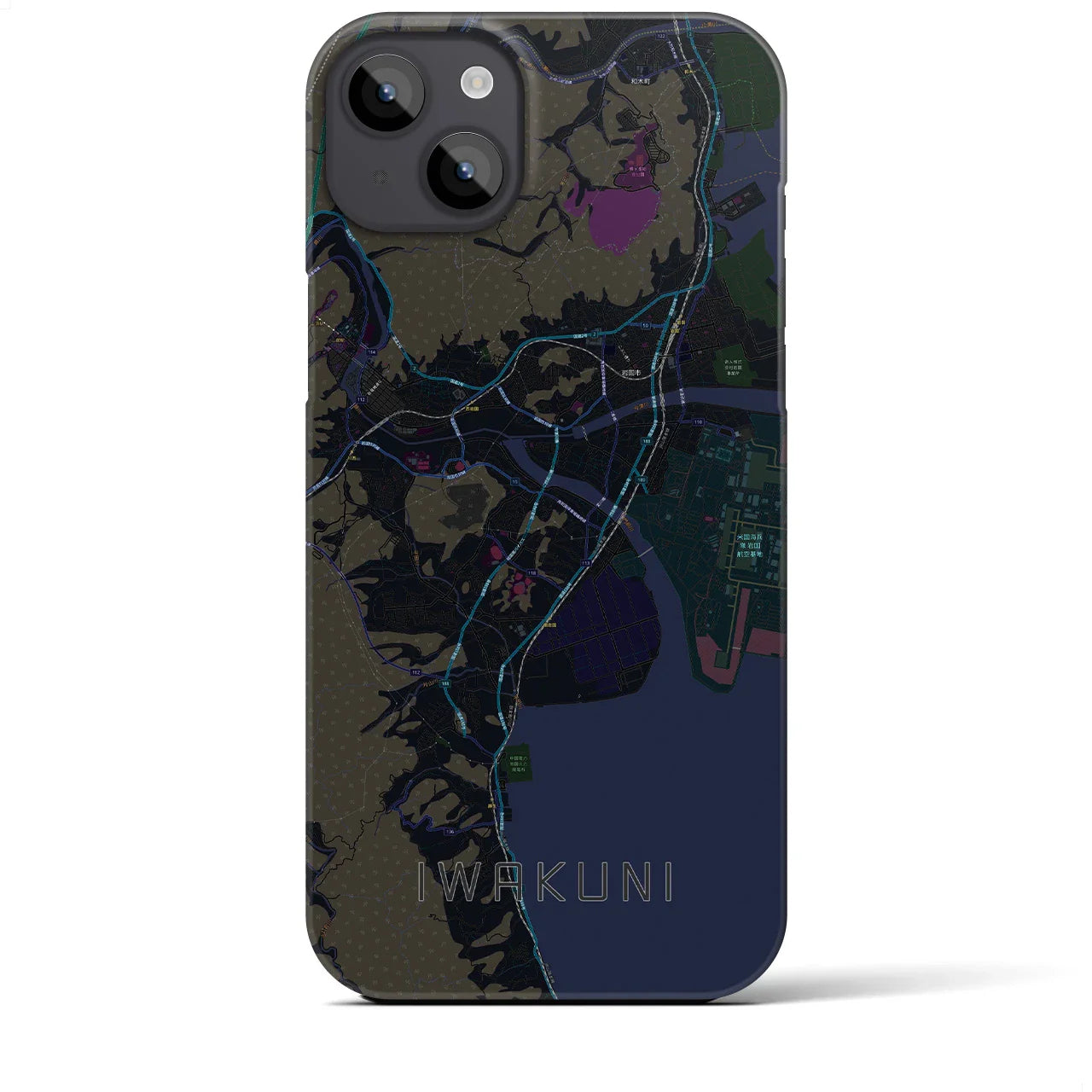 【岩国(山口県)】地図柄iPhoneケース(バックカバータイプ)