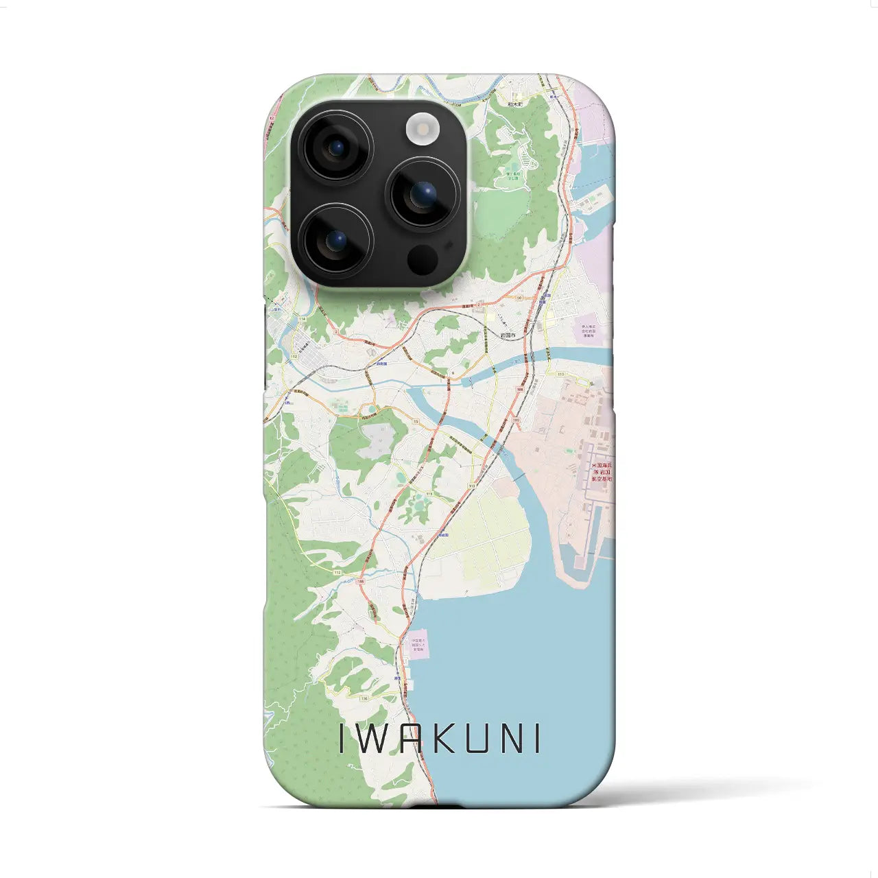 【岩国(山口県)】地図柄iPhoneケース(バックカバータイプ)