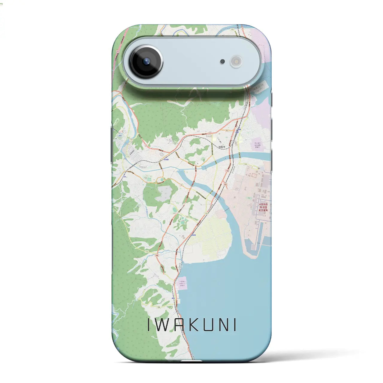 【岩国(山口県)】地図柄iPhoneケース(バックカバータイプ)