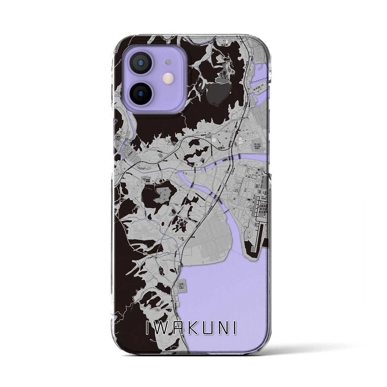 【岩国(山口県)】地図柄iPhoneケース(クリアタイプ)