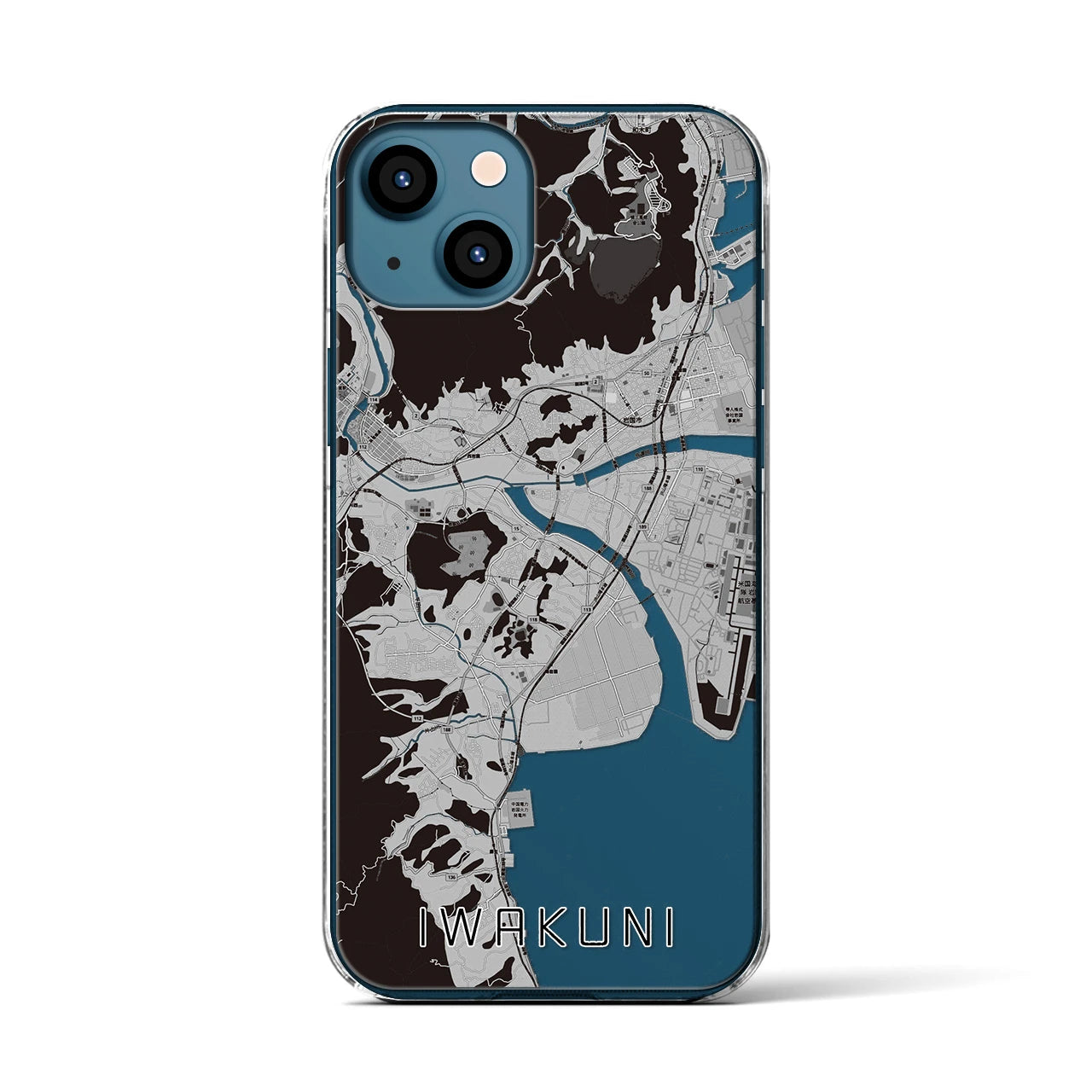 【岩国(山口県)】地図柄iPhoneケース(クリアタイプ)