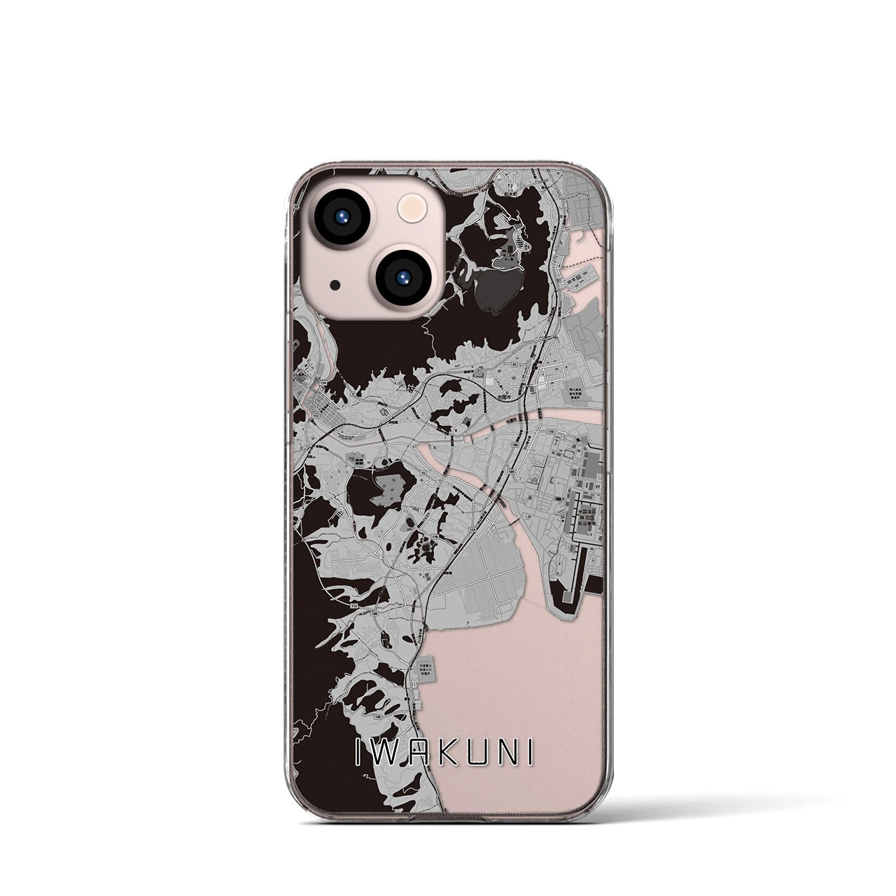 【岩国(山口県)】地図柄iPhoneケース(クリアタイプ)