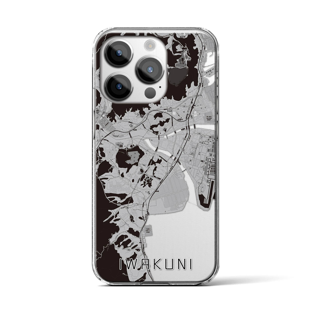 【岩国(山口県)】地図柄iPhoneケース(クリアタイプ)
