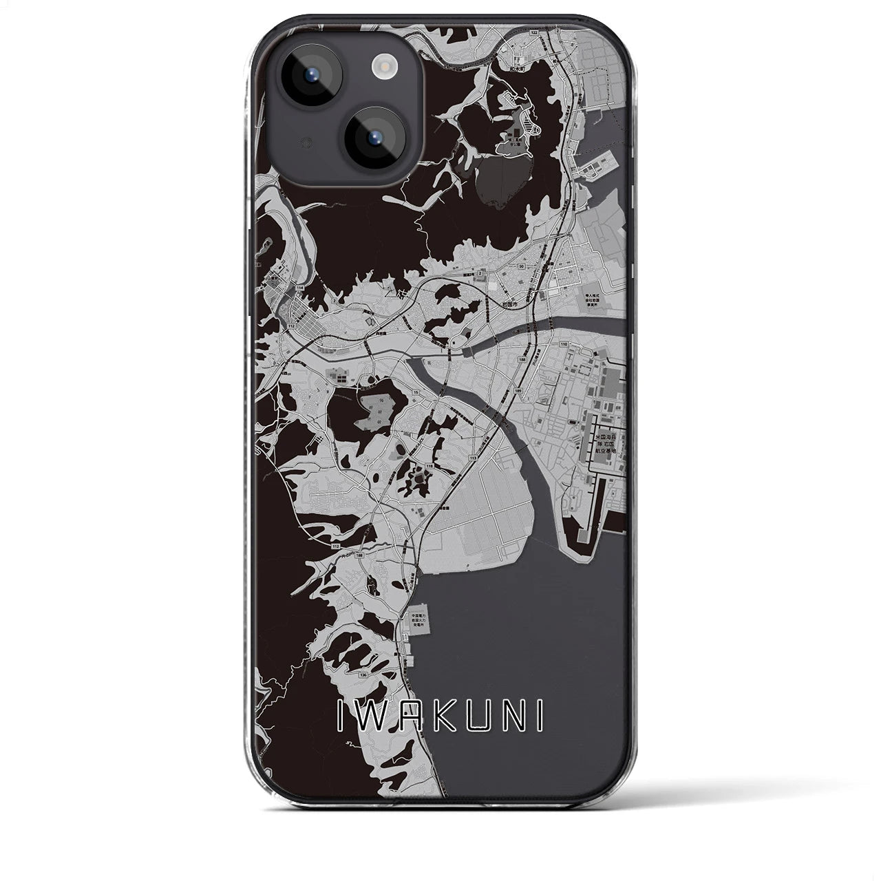 【岩国(山口県)】地図柄iPhoneケース(クリアタイプ)