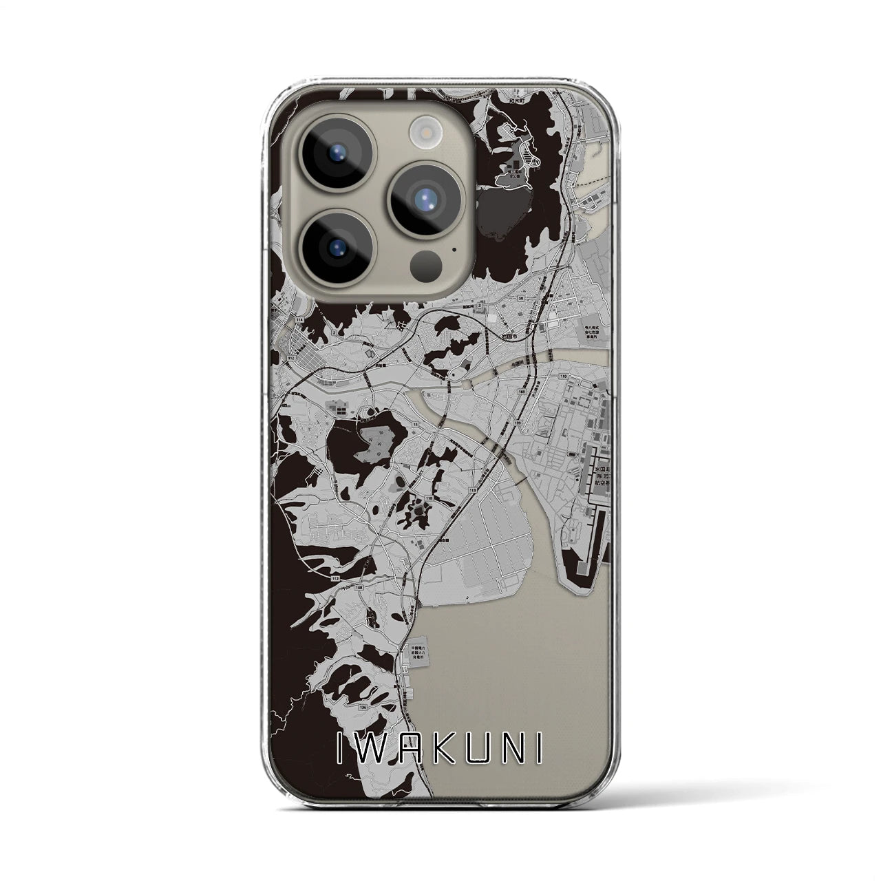 【岩国(山口県)】地図柄iPhoneケース(クリアタイプ)