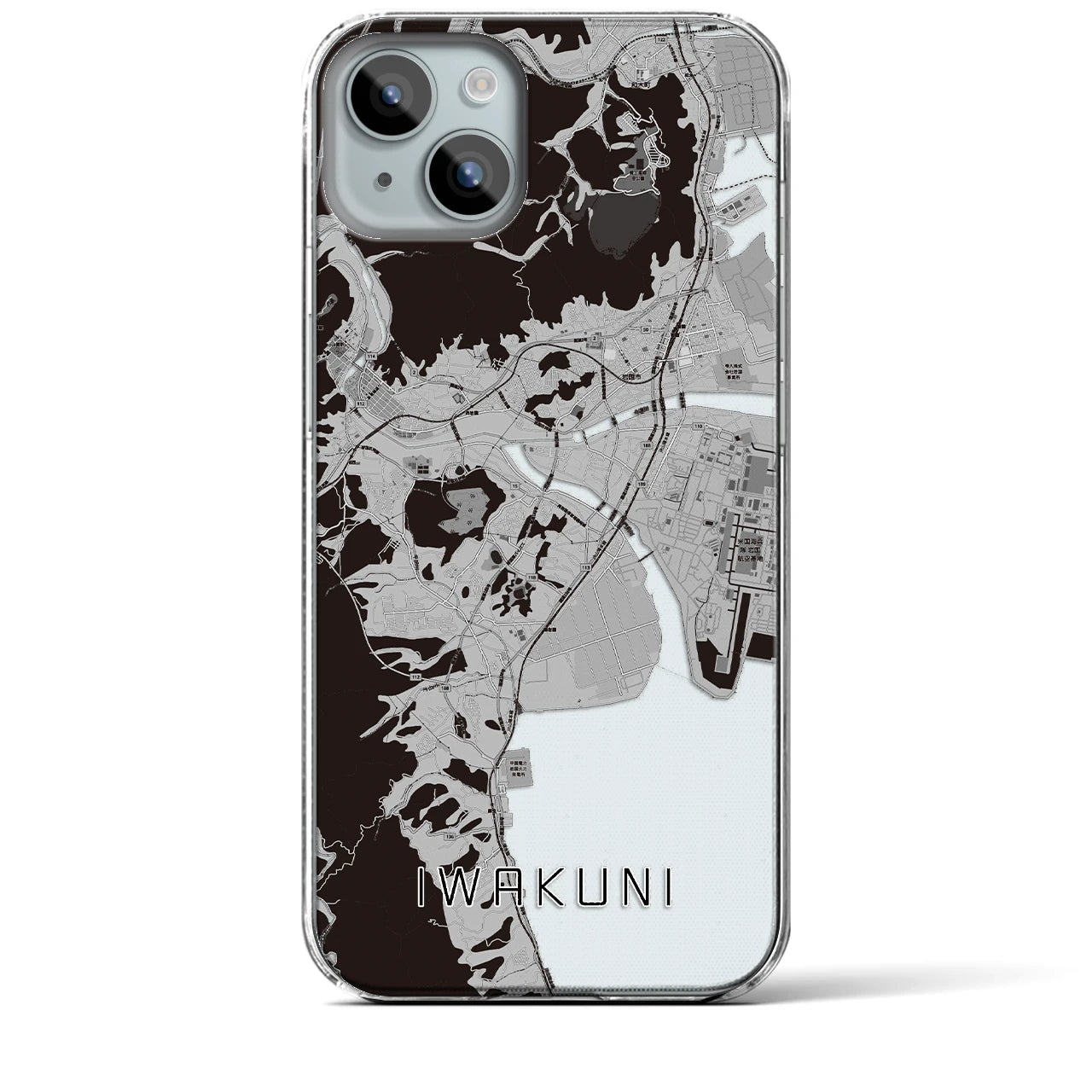 【岩国(山口県)】地図柄iPhoneケース(クリアタイプ)