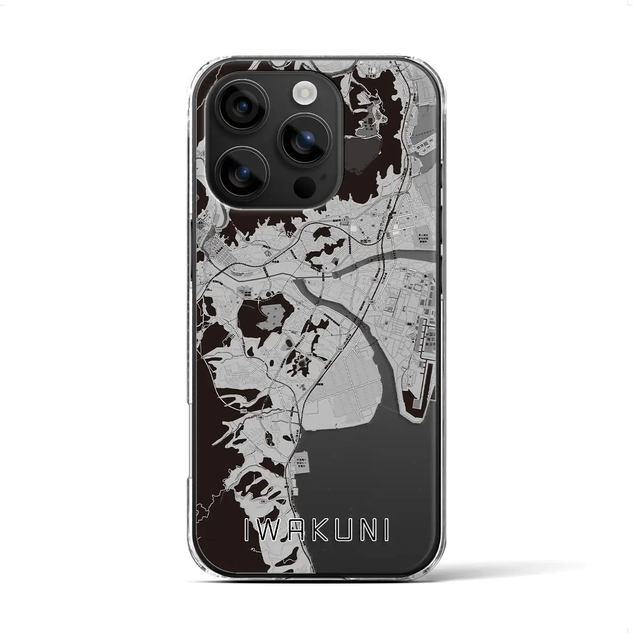 【岩国(山口県)】地図柄iPhoneケース(クリアタイプ)