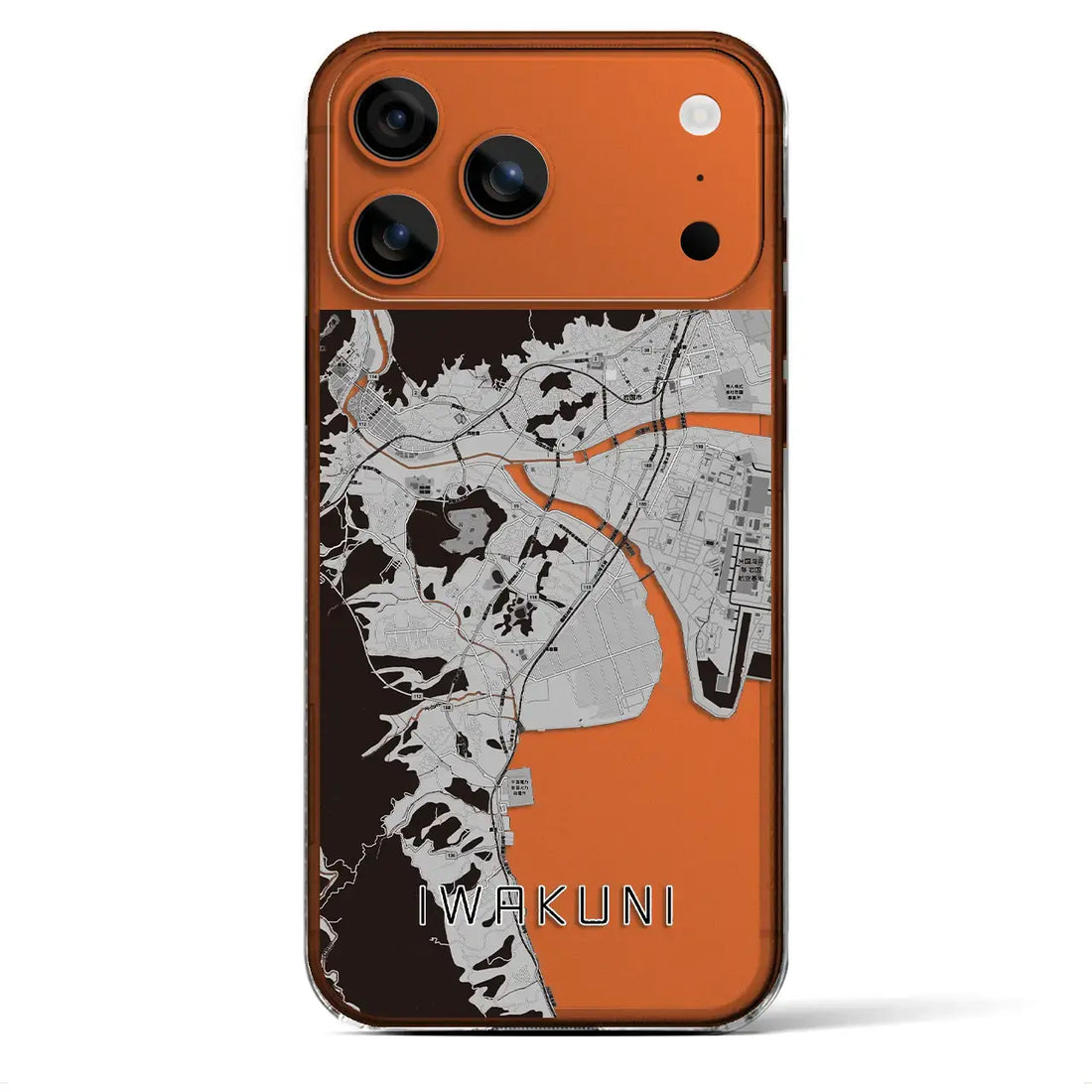 【岩国(山口県)】地図柄iPhoneケース(クリアタイプ)
