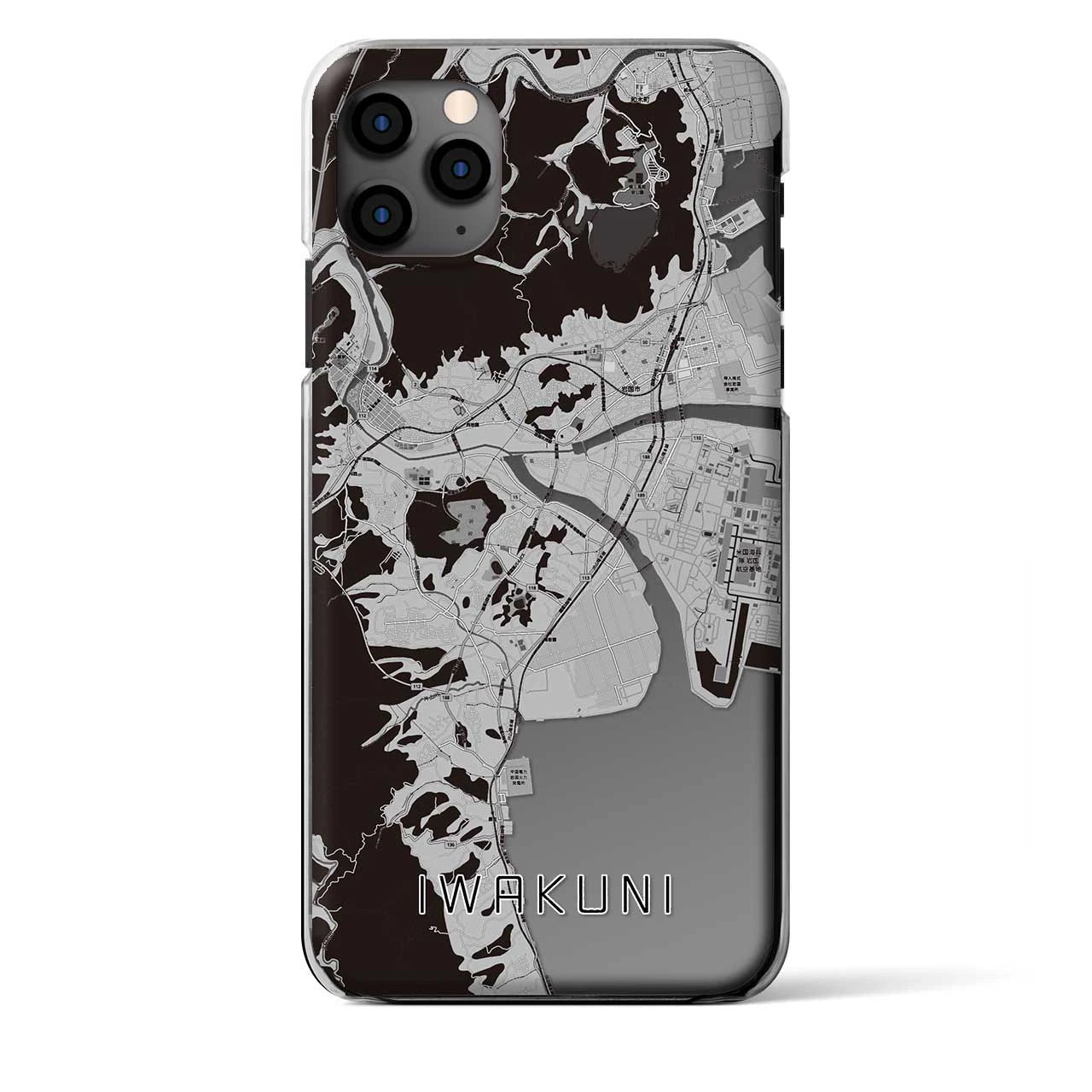 【岩国(山口県)】地図柄iPhoneケース(クリアタイプ)