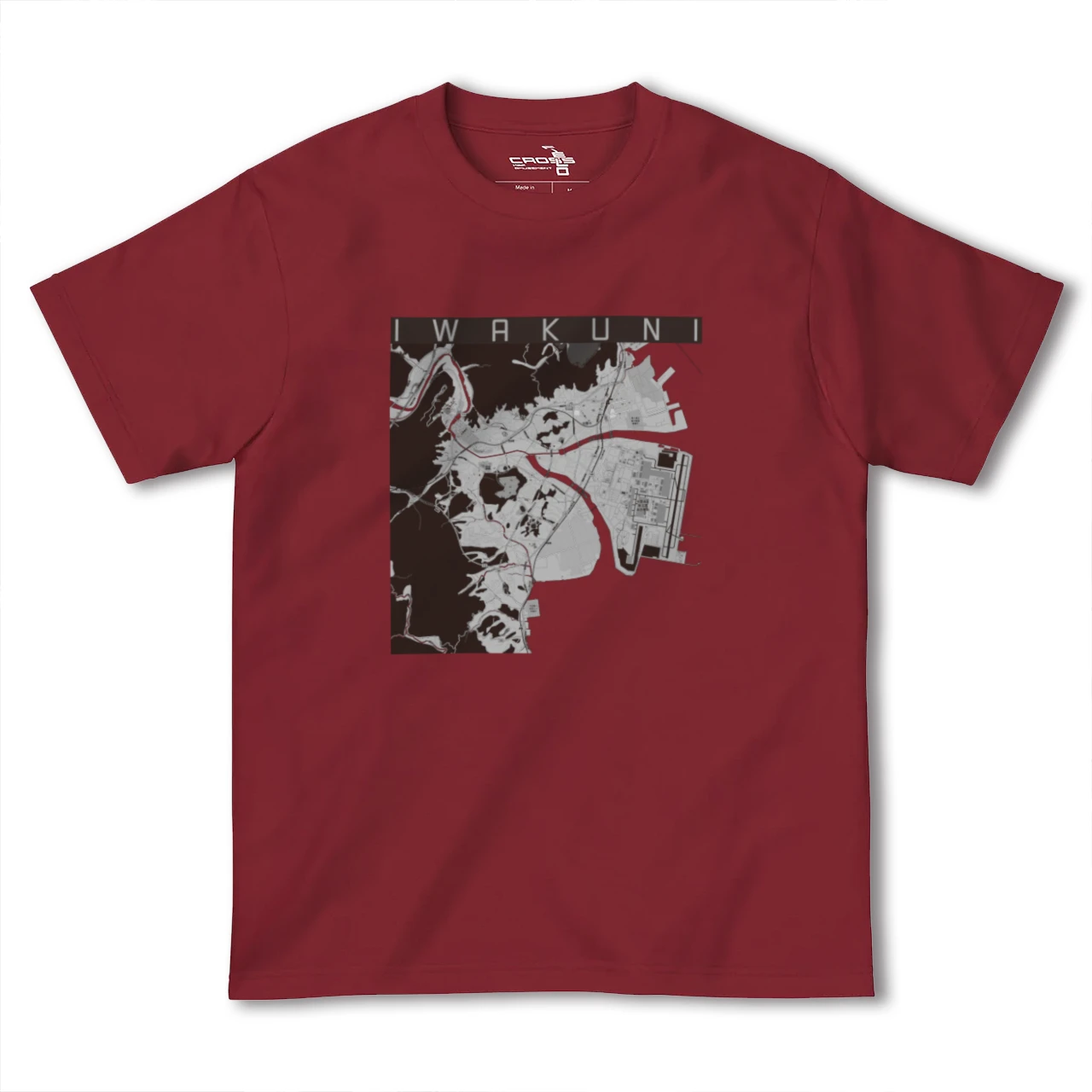 【岩国(山口県)】地図柄ヘビーウェイトTシャツ